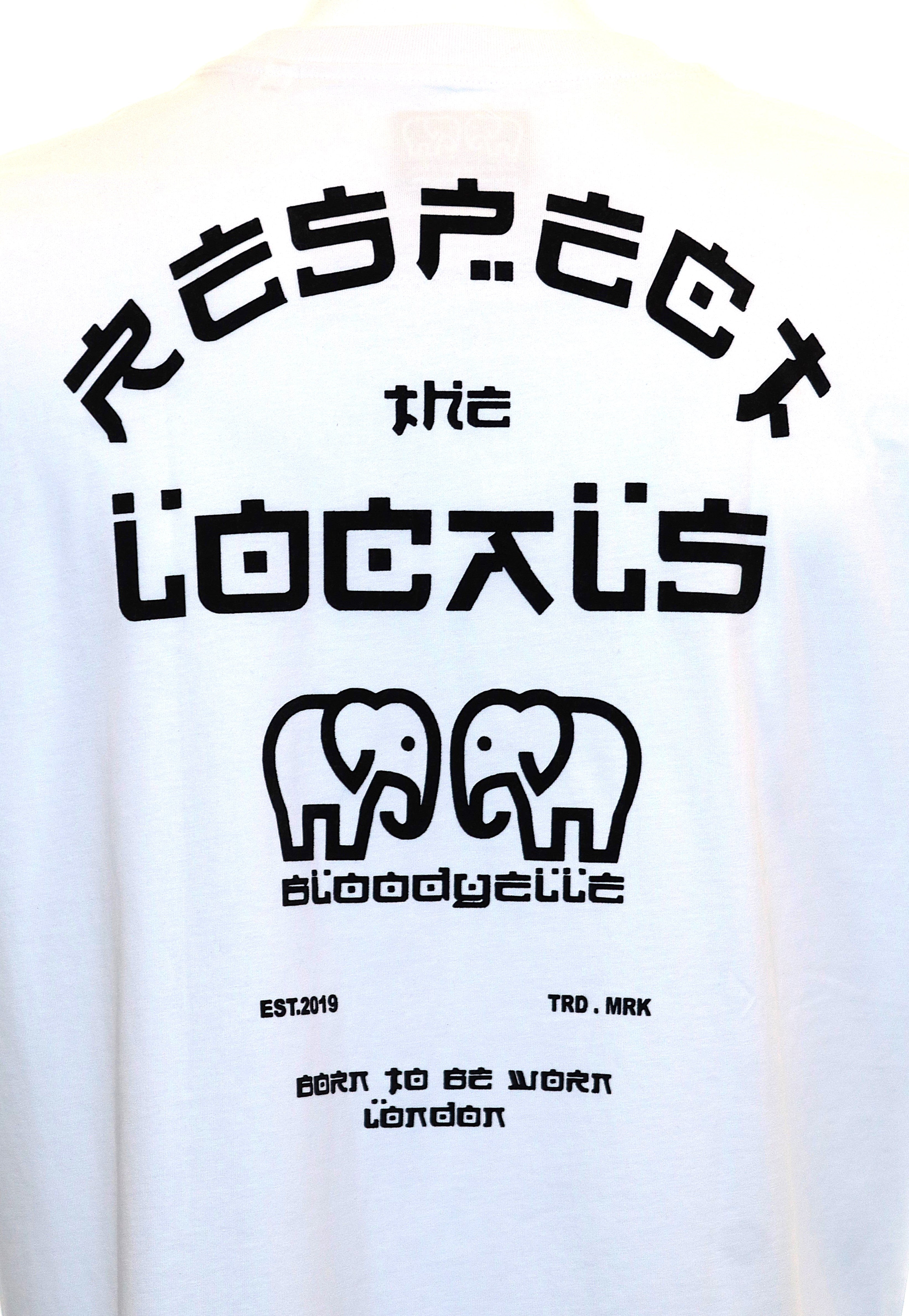 White Respect the Locals T-Shirt