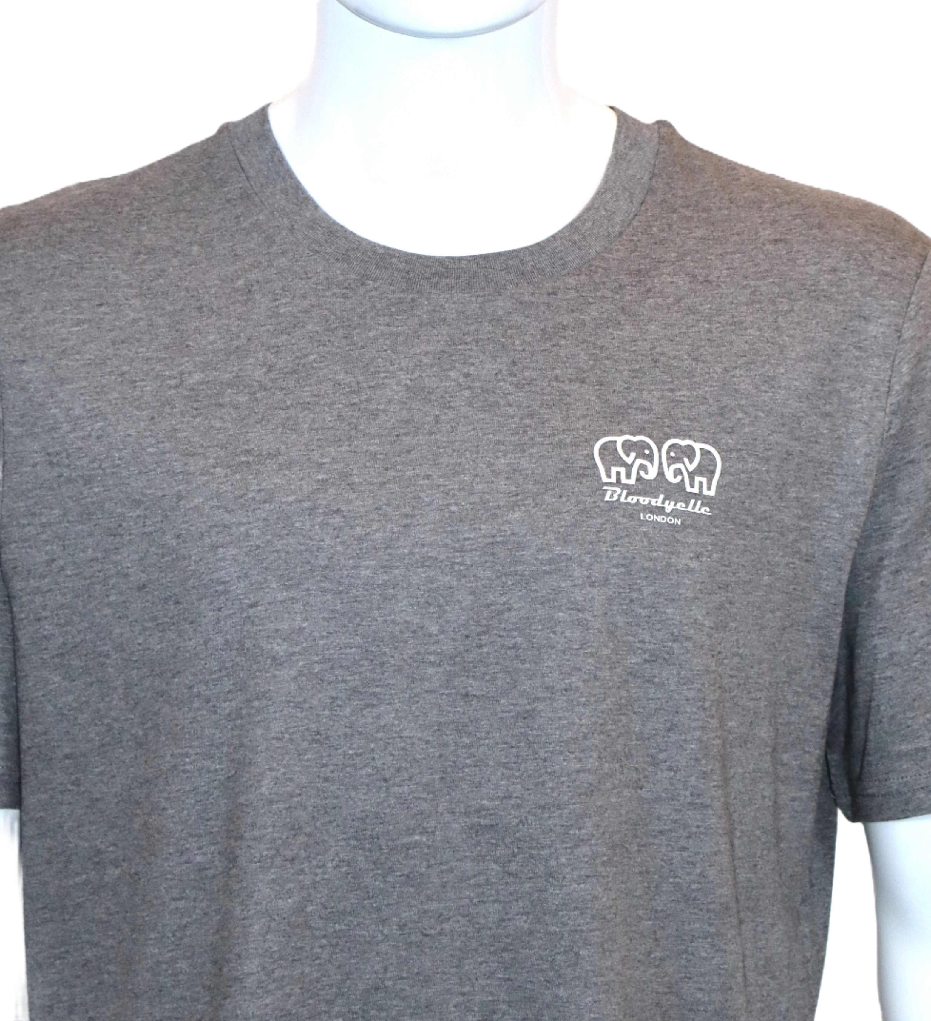 Heather Gray Bloodyelle Mini Raised Rubberised Logo T-Shirt