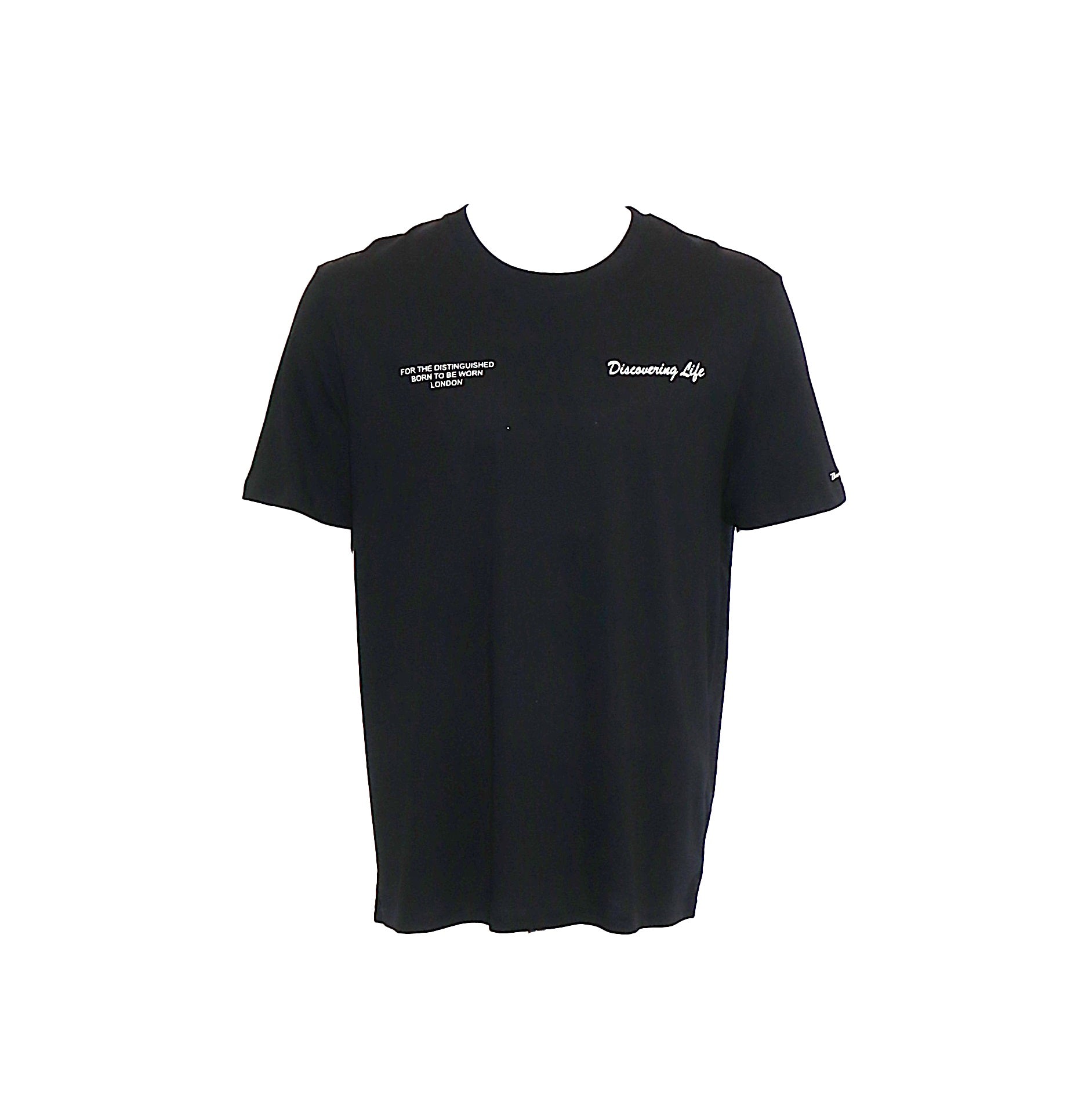 Discovering Life -Bloodyelle Black T-Shirt with Glowing the Dark and Tiffany Blue