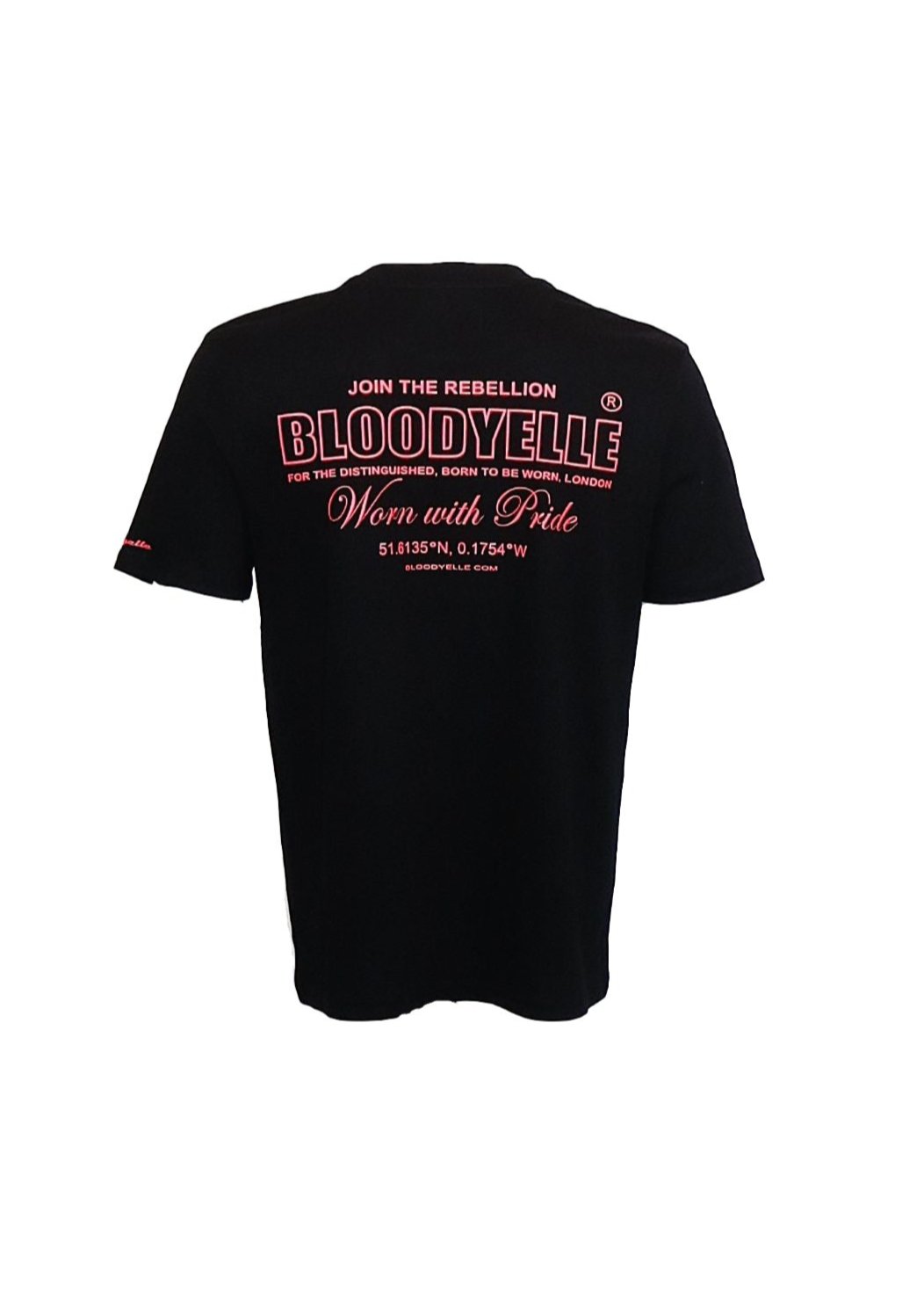 Wear with Pride Black with Neon Red Logo T-Shirt