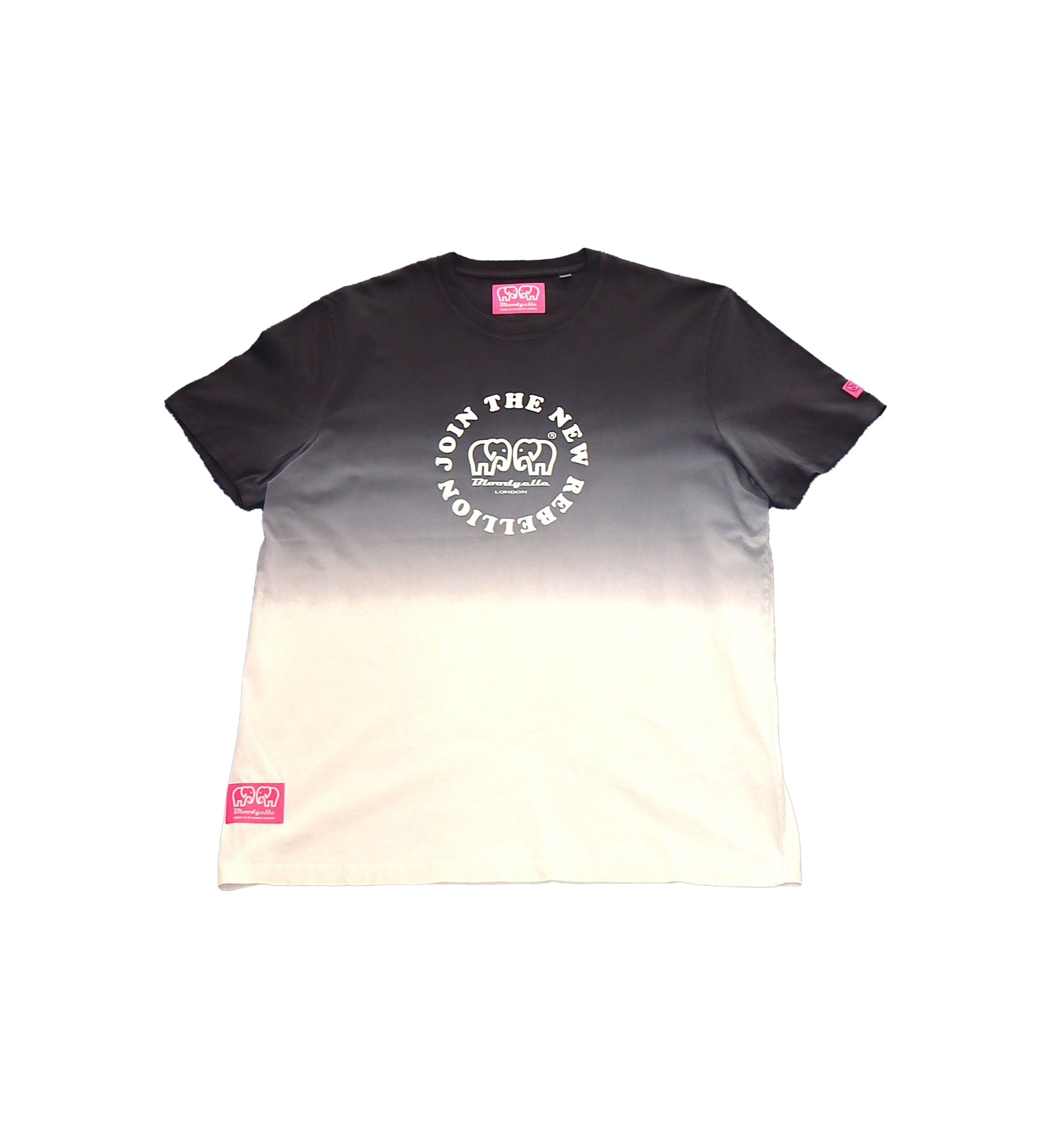 Medium Logo Black and Silver Puff T-Shirt