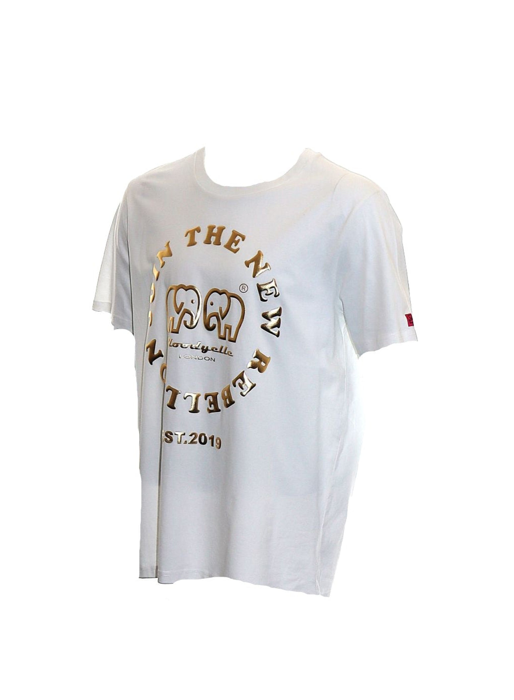 Rebellion White and Gold Puff T-Shirt