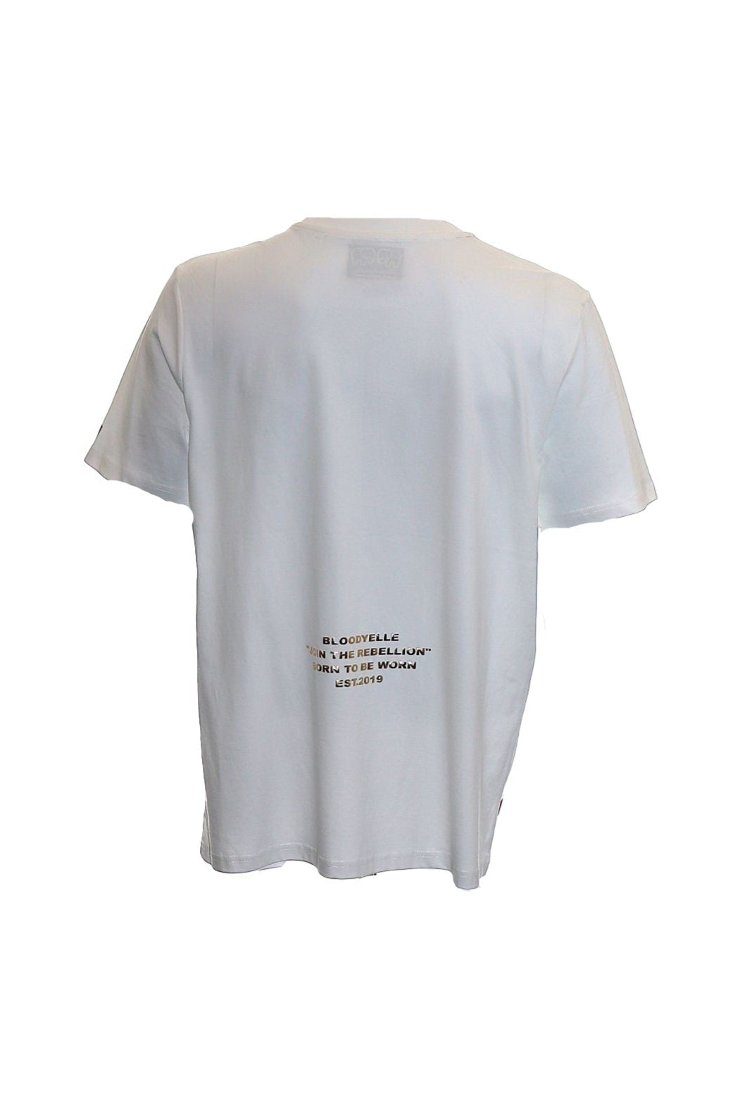 Rebellion White and Gold Puff T-Shirt