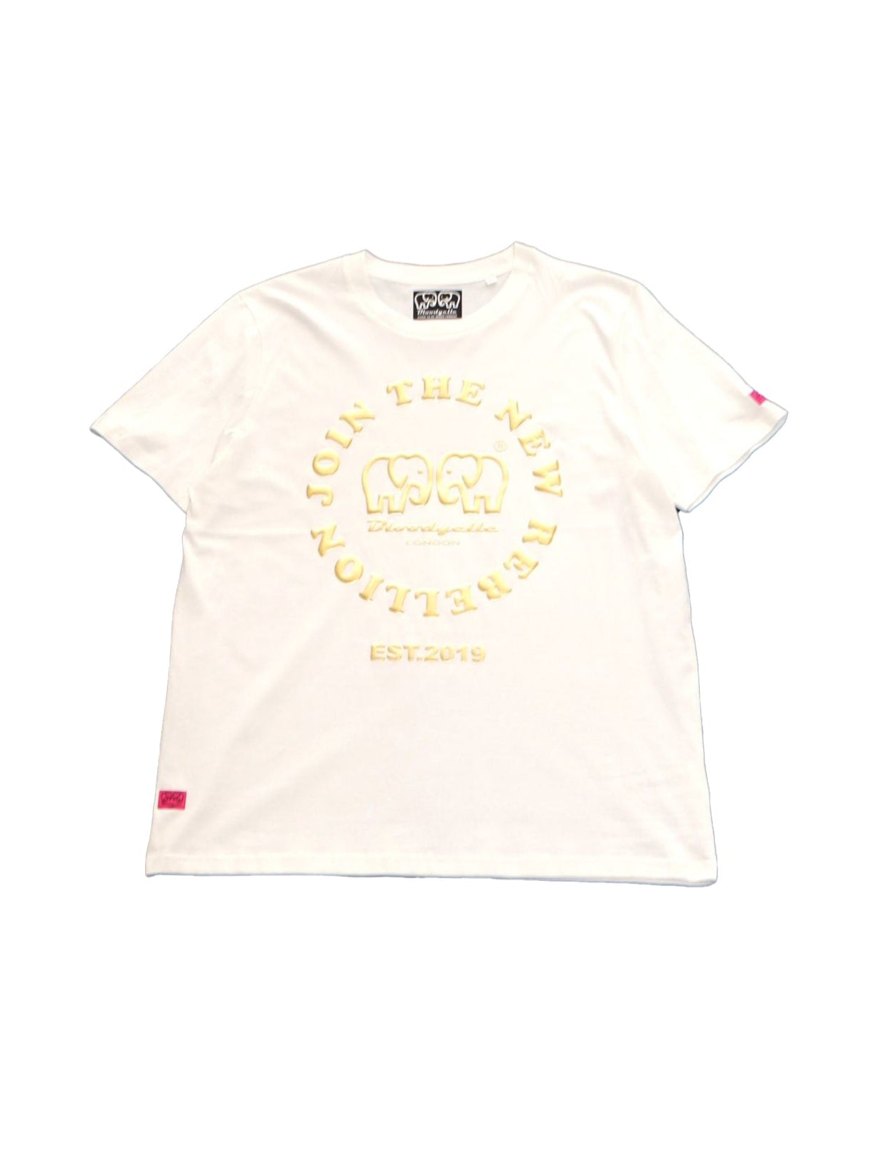 Rebellion White and Gold Puff T-Shirt