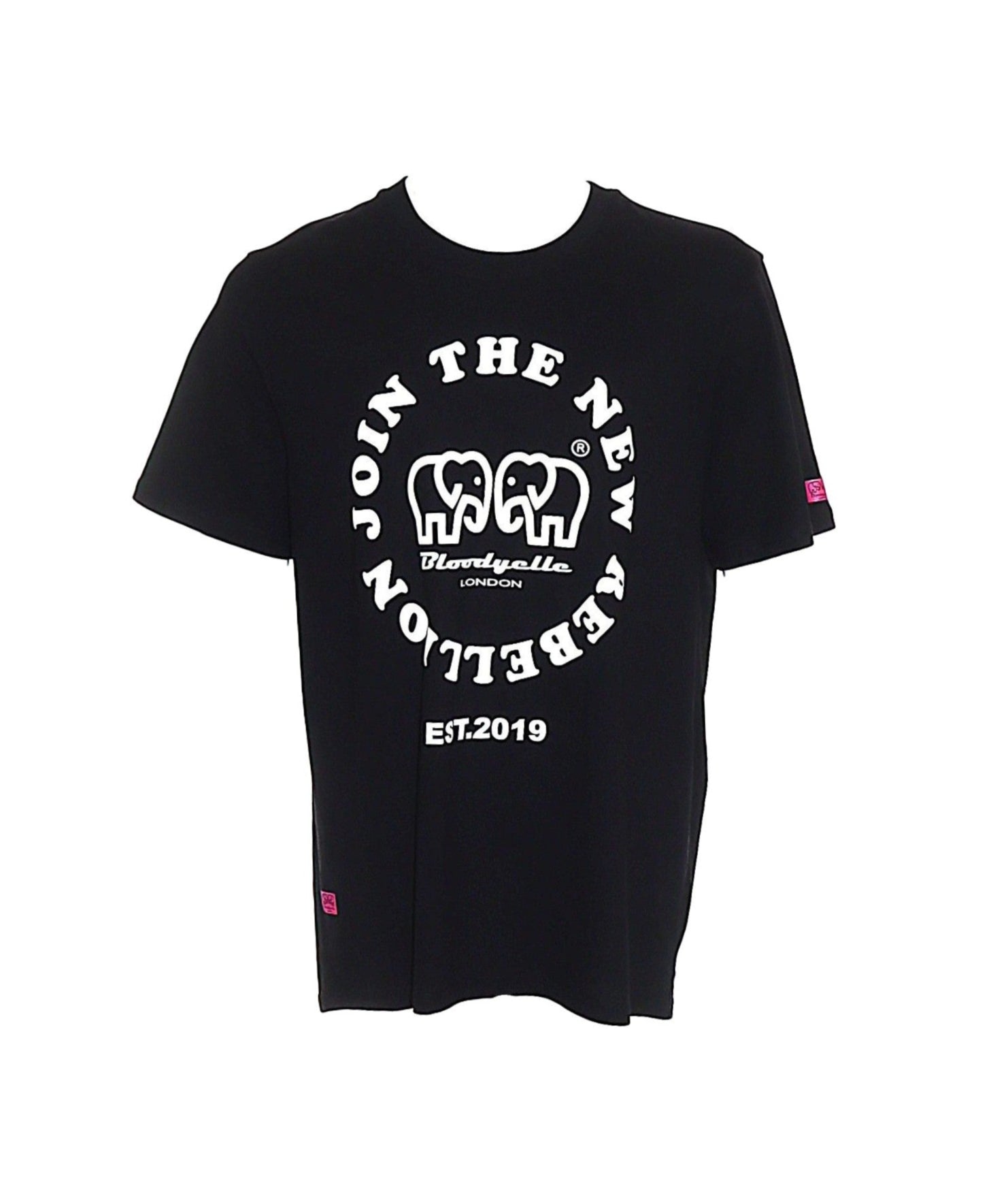 Rebellion Black and White Puff T-Shirt