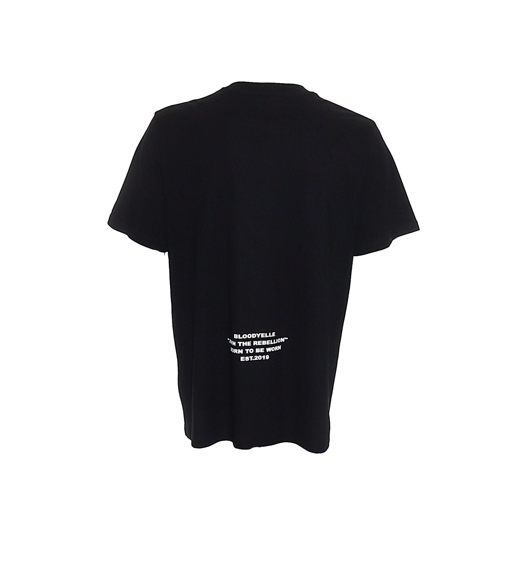 Rebellion Black and White Puff T-Shirt