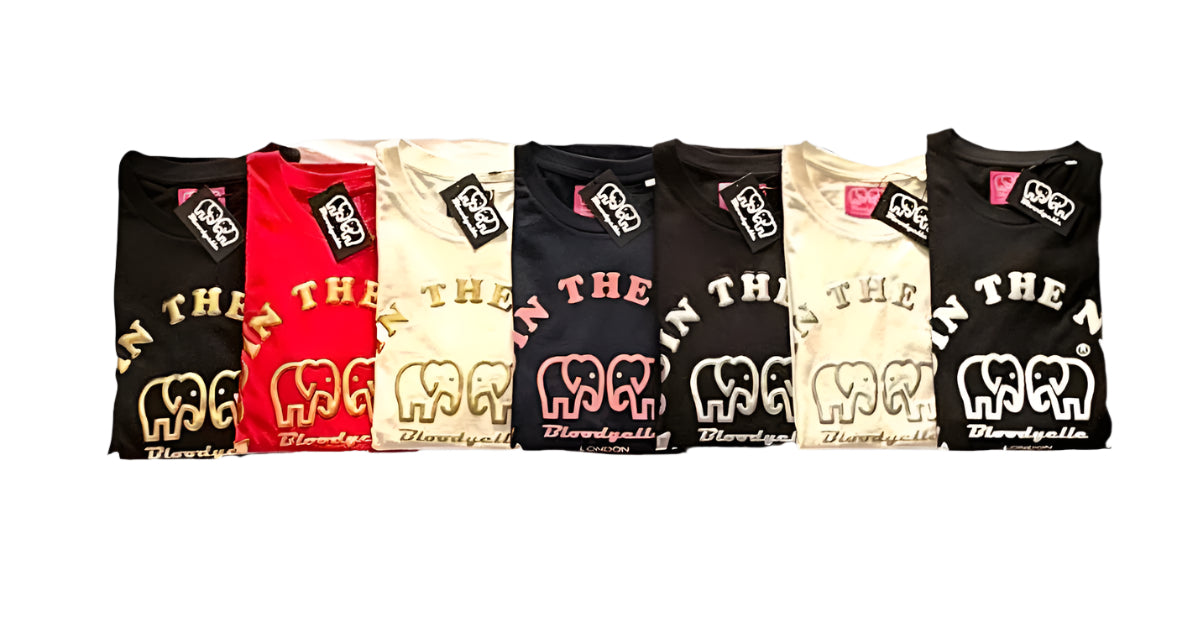 Rebellion Navy and Pink Flock T-Shirt