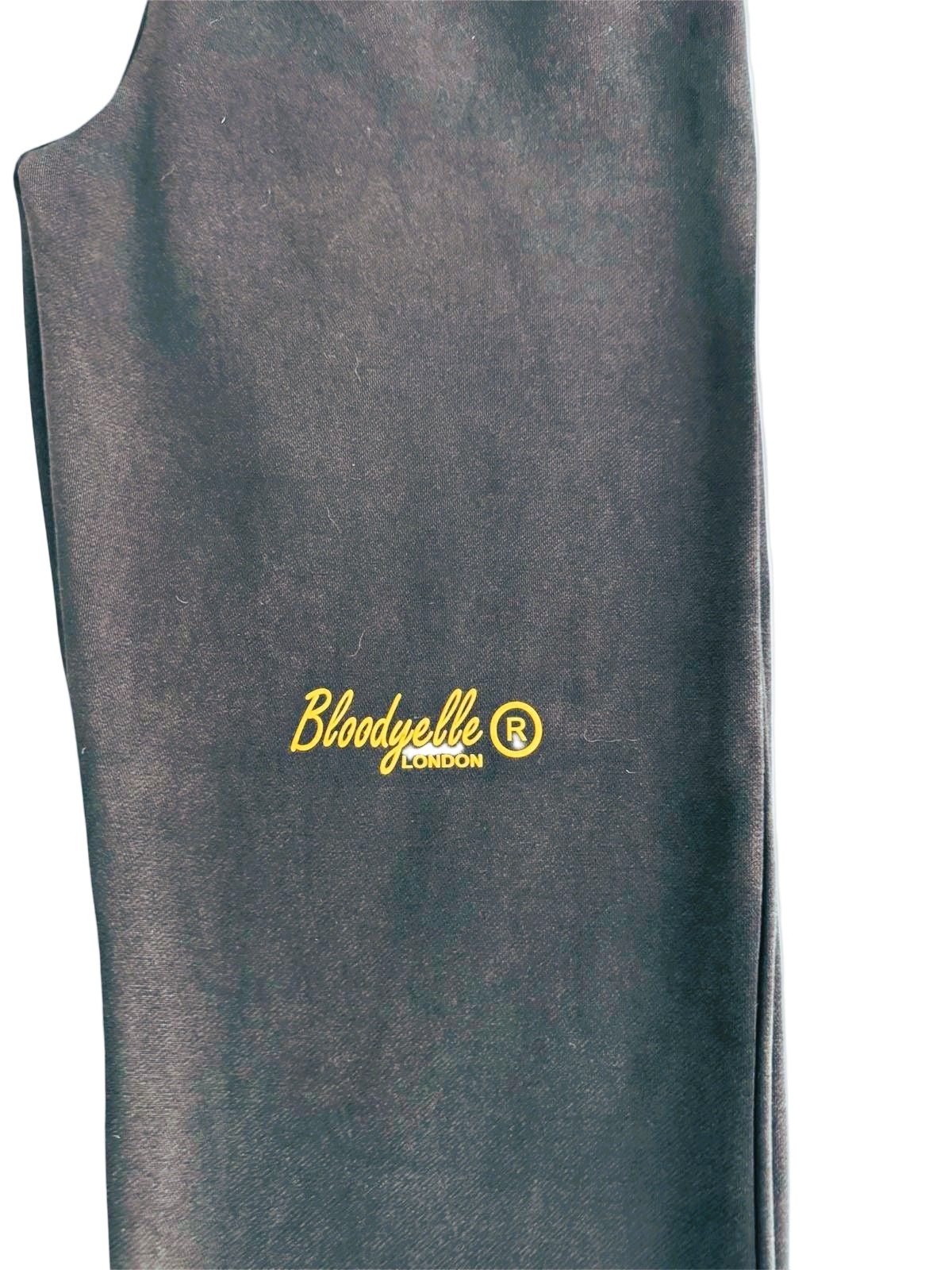 Black and Gold Flock Joggers