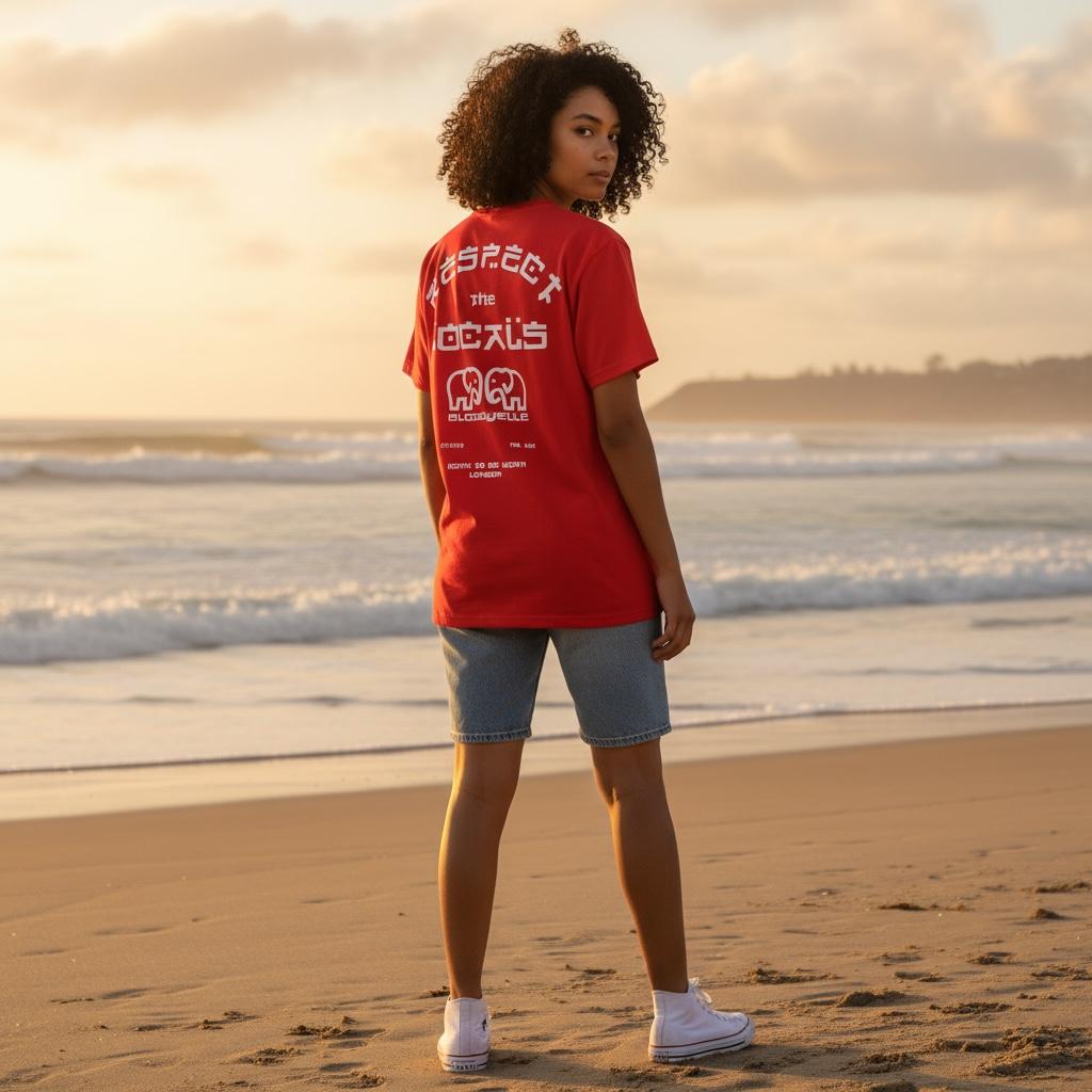 Red Respect The Locals T-Shirt
