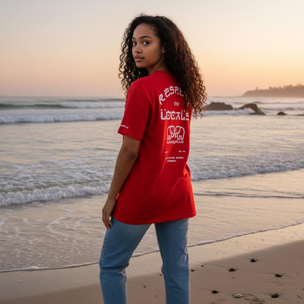 Red Respect The Locals T-Shirt