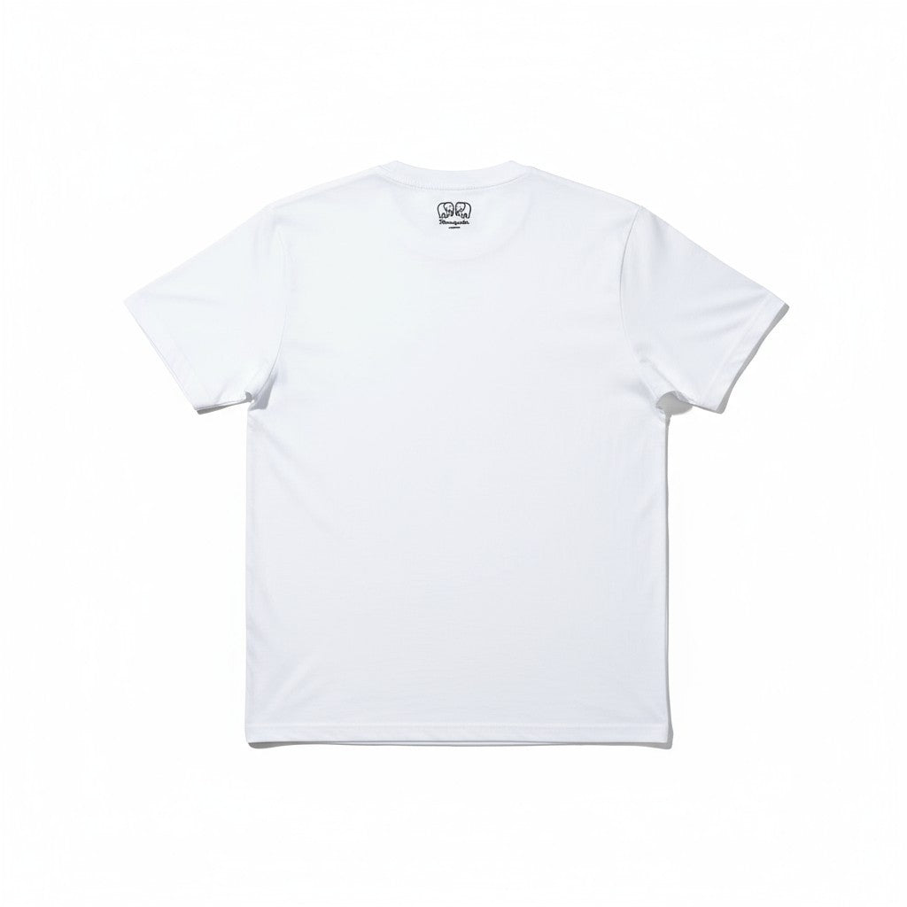 White Black and Fuchsia Spiral T-Shirt