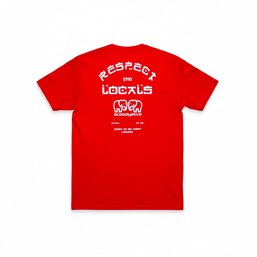 Red Respect The Locals T-Shirt