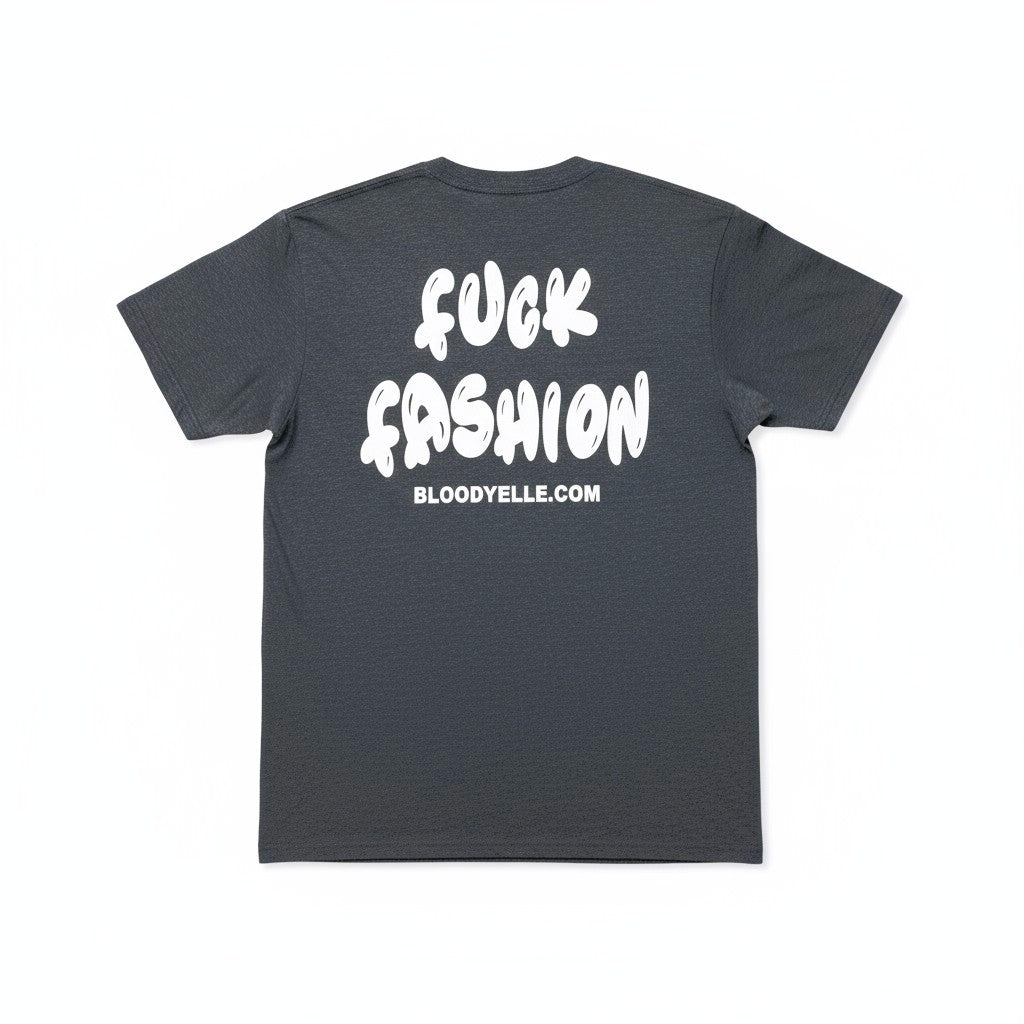 F**K Fashion Heather Gray and pale Gold T-Shirt