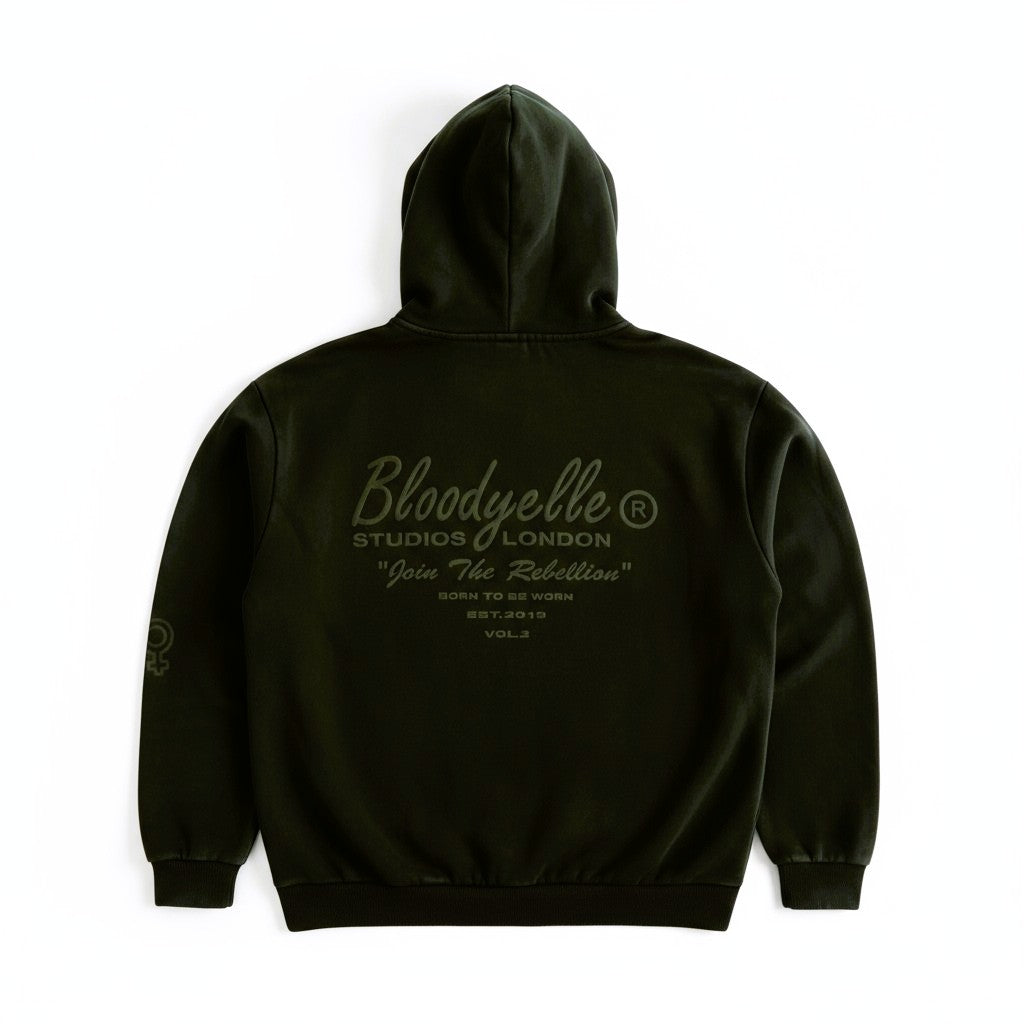 Black and Black Puff Joggers