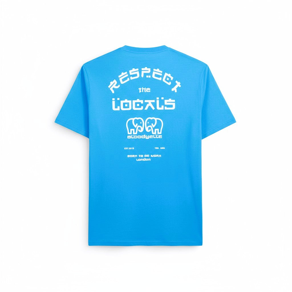 Blue Respect The Locals T-Shirt