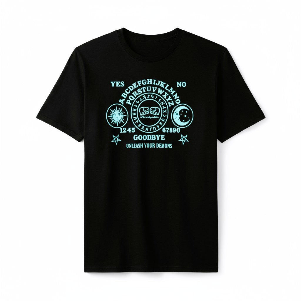 Limited Edition Black and Tiffany Blue Ouija T-shirt