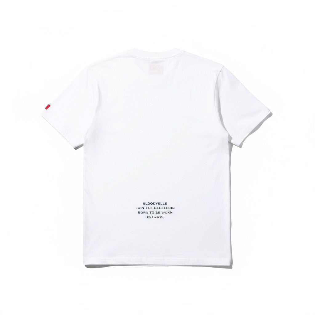 Rebellion White and Silver Puff T-Shirt