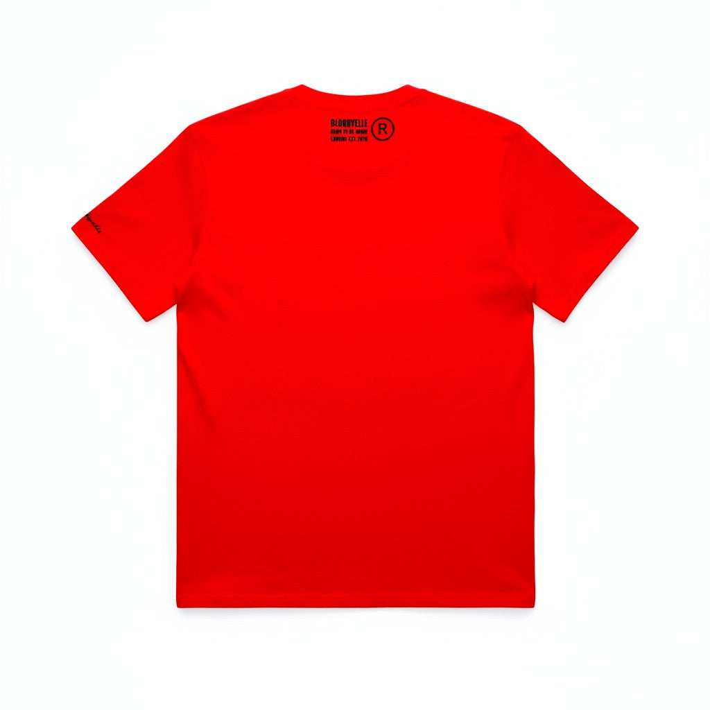 Essential Core Red & Black Flock T-Shirt