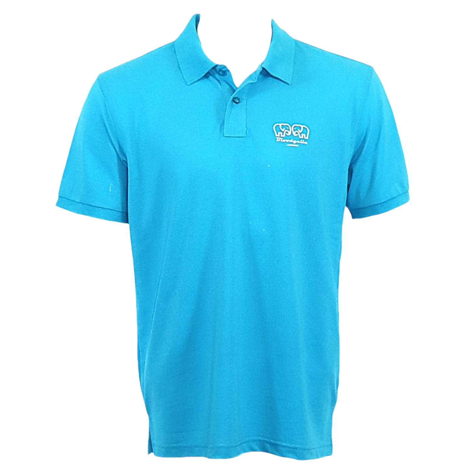 Aqua Blue Polo Shirt S Green