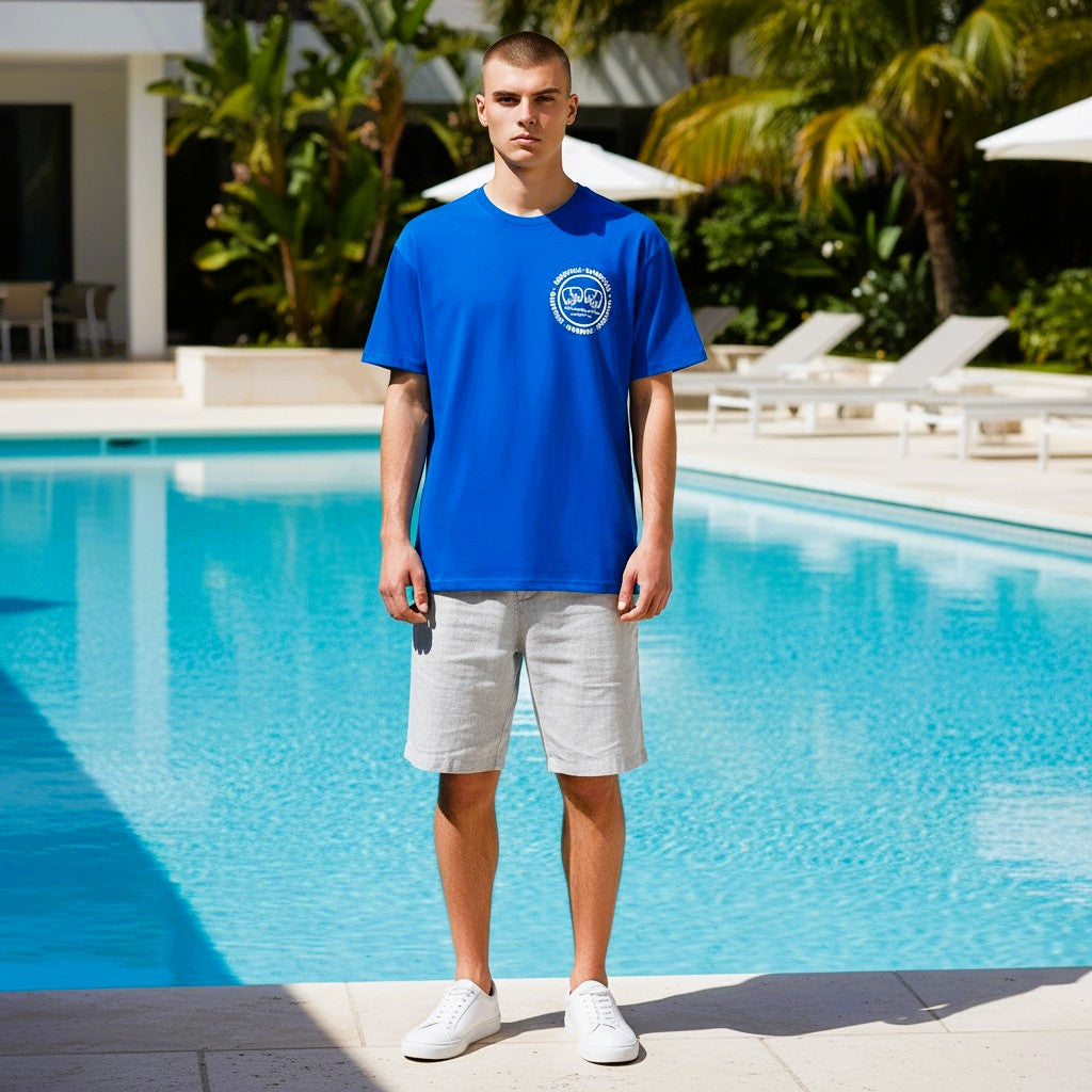 Mini Infinity Logo Royal Blue & White Logo T-Shirt