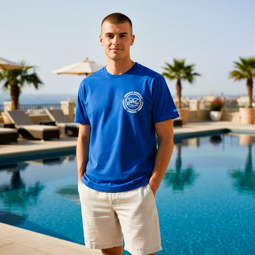 Mini Infinity Logo Royal Blue & White Logo T-Shirt