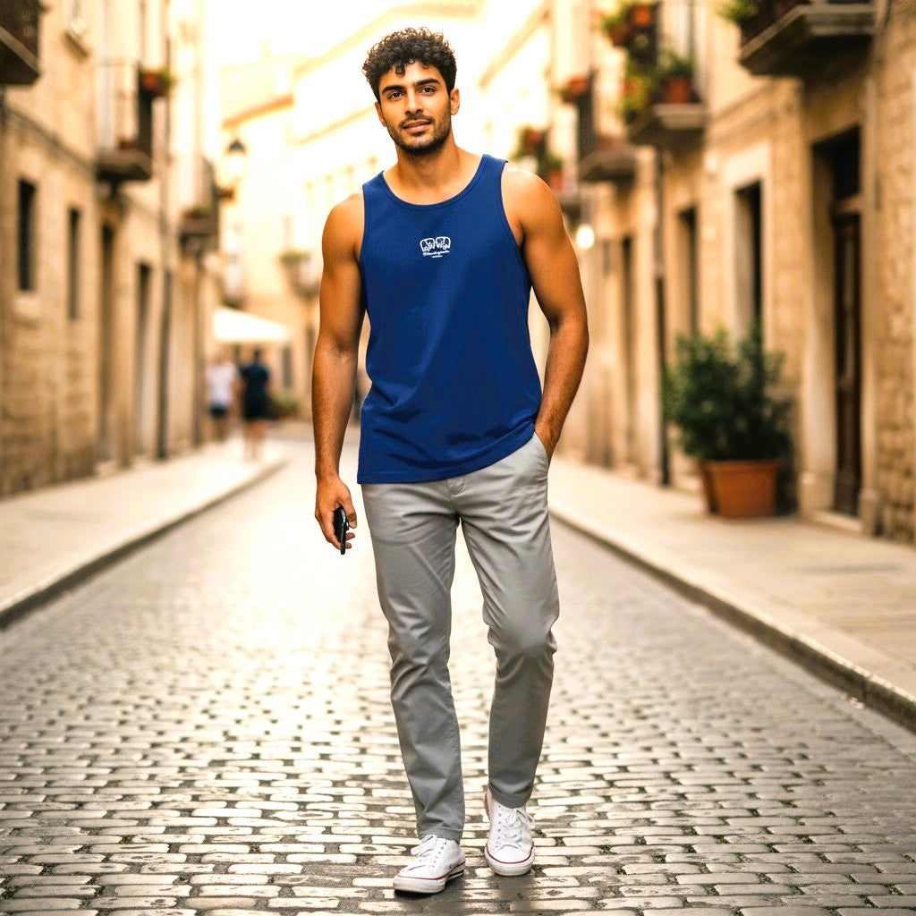 Royal Blue Cotton Vest