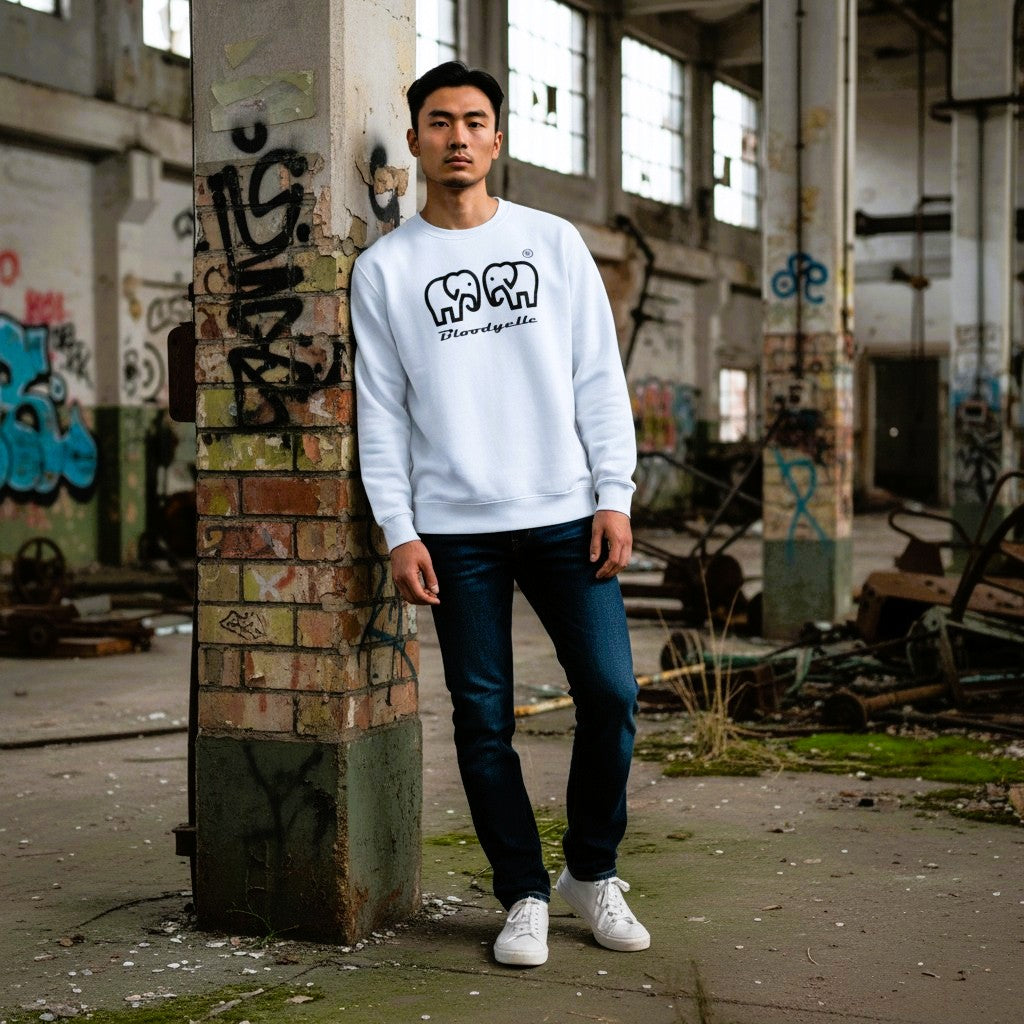 White Elephant logo Brand Sweatshirt