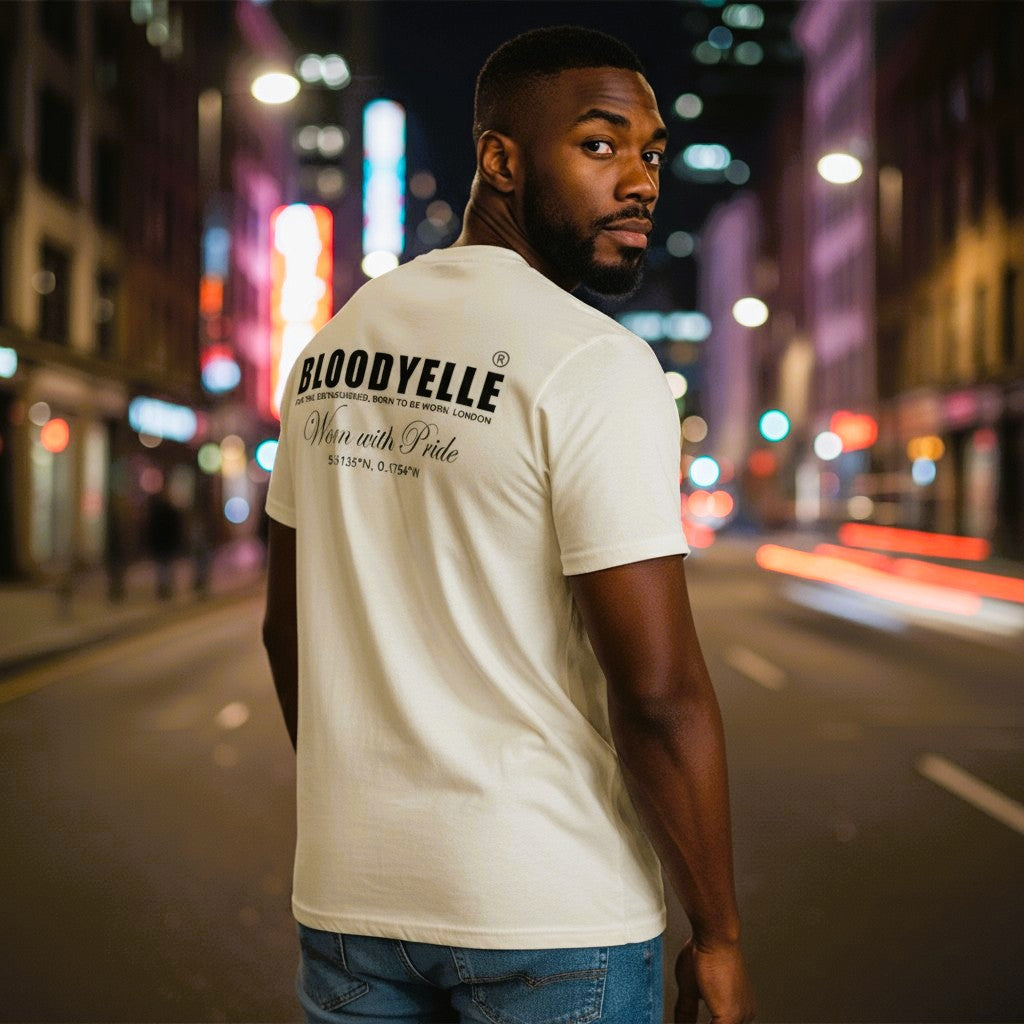 Wear With Pride - Raw Cotton and Black T-Shirt