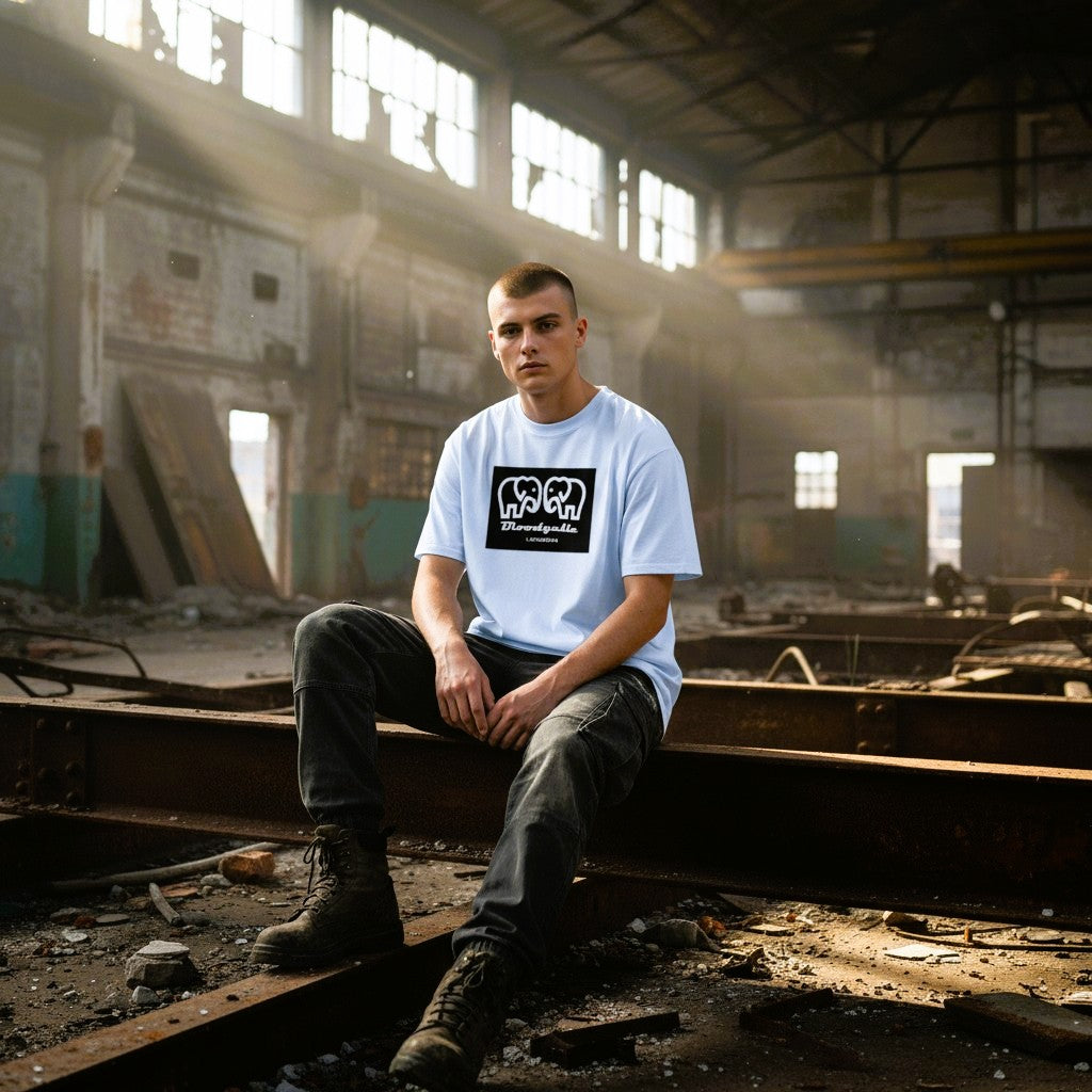 White Limited Edition Elephant Box T-Shirt