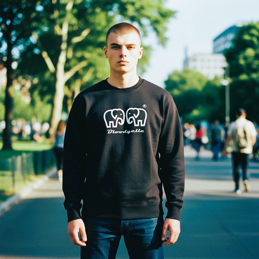 Black Elephant logo Brand Sweatshirt