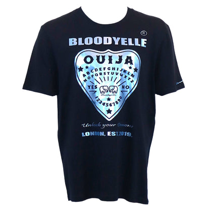 T-Shirt OUIJA Navy Blue w/ Silver Design