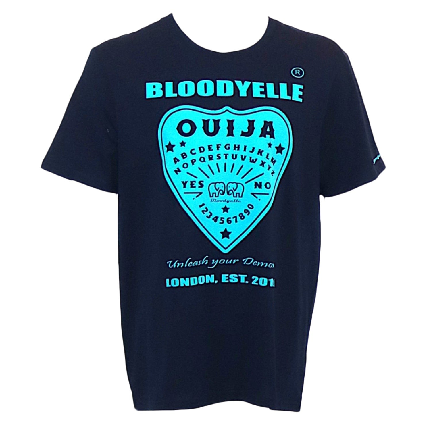 T-Shirt OUIJA Navy Blue w/ Light Blue Design