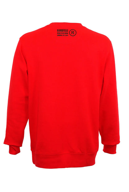 Bloodyelle Red and Black Infinity Logo Sweatshirt