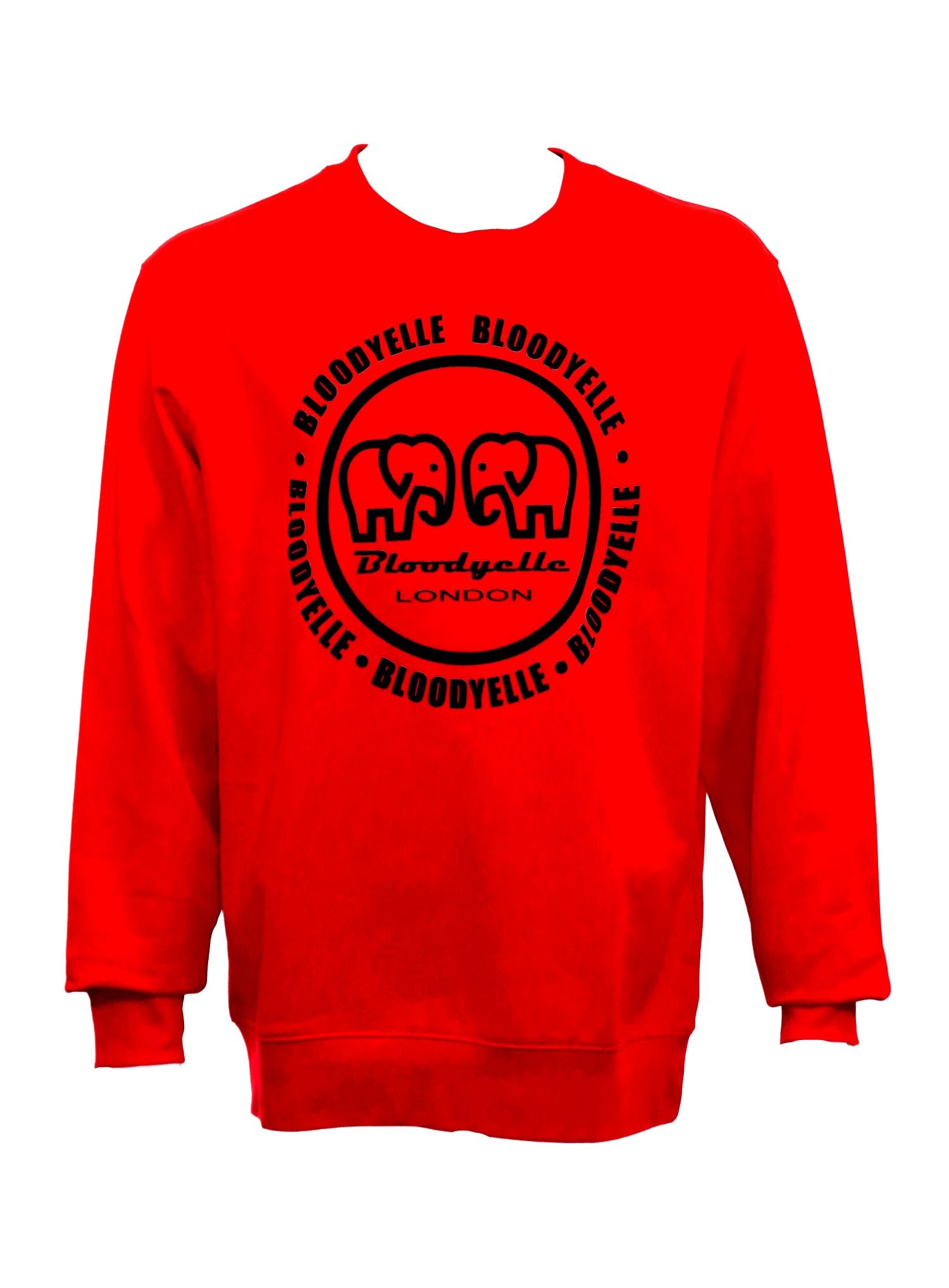 Bloodyelle Red and Black Infinity Logo Sweatshirt