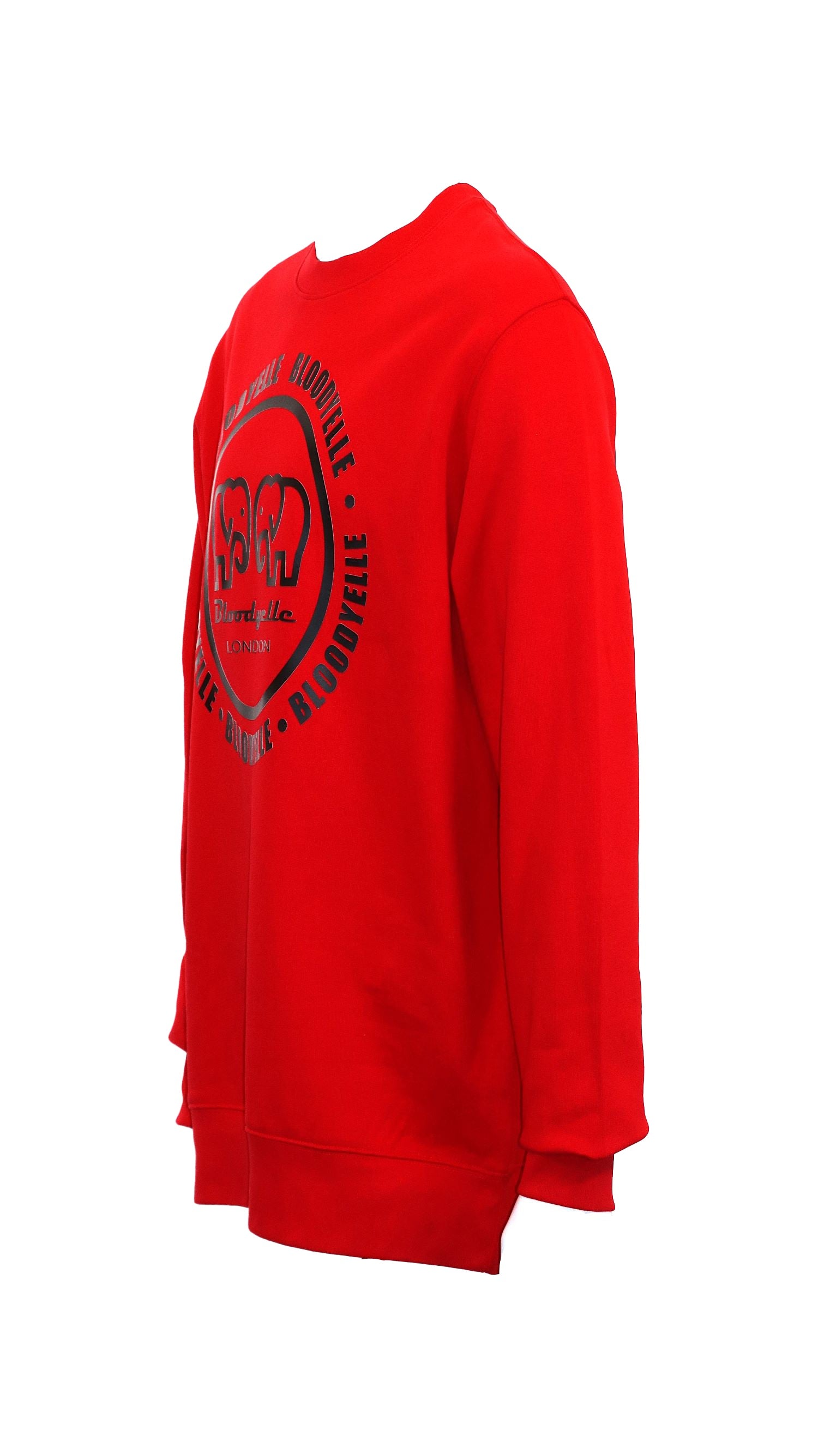 Bloodyelle Red and Black Infinity Logo Sweatshirt