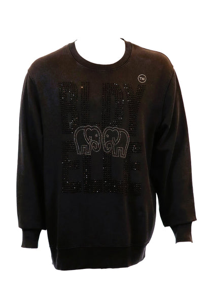 Black Limited Edition Crystal Sweatshirt