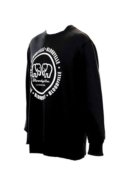 Vintage Black Bloodyelle Infinity Logo Sweatshirt