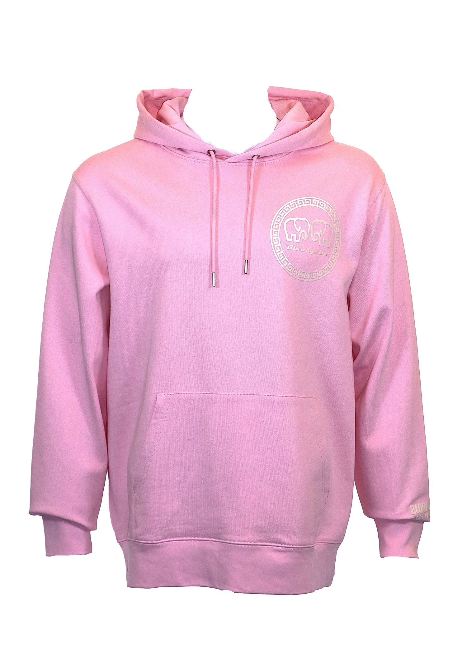 Hoodie Cotton Pink with Glow in the dark Greek Legendary logo