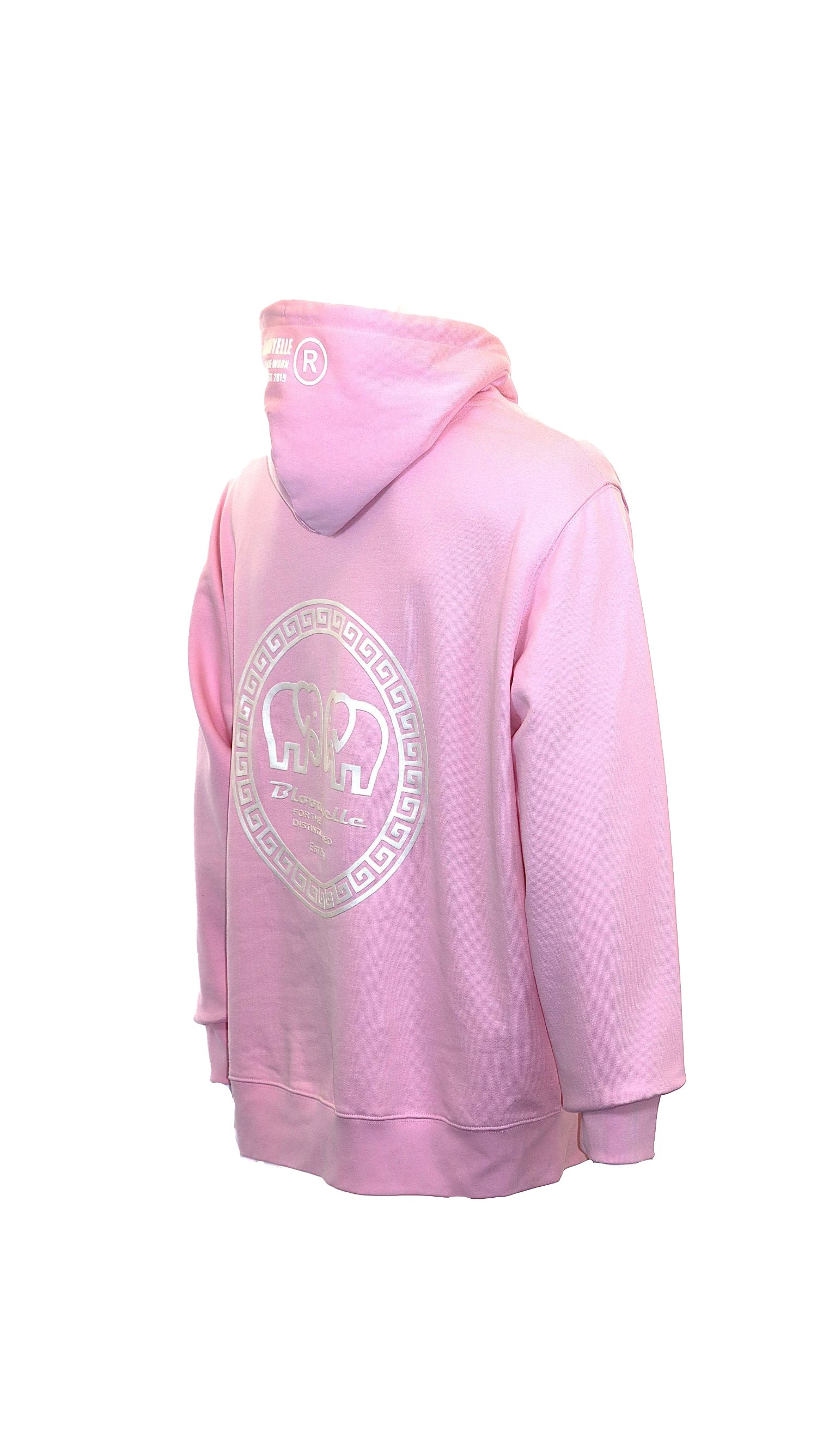 Hoodie Cotton Pink with Glow in the dark Greek Legendary logo