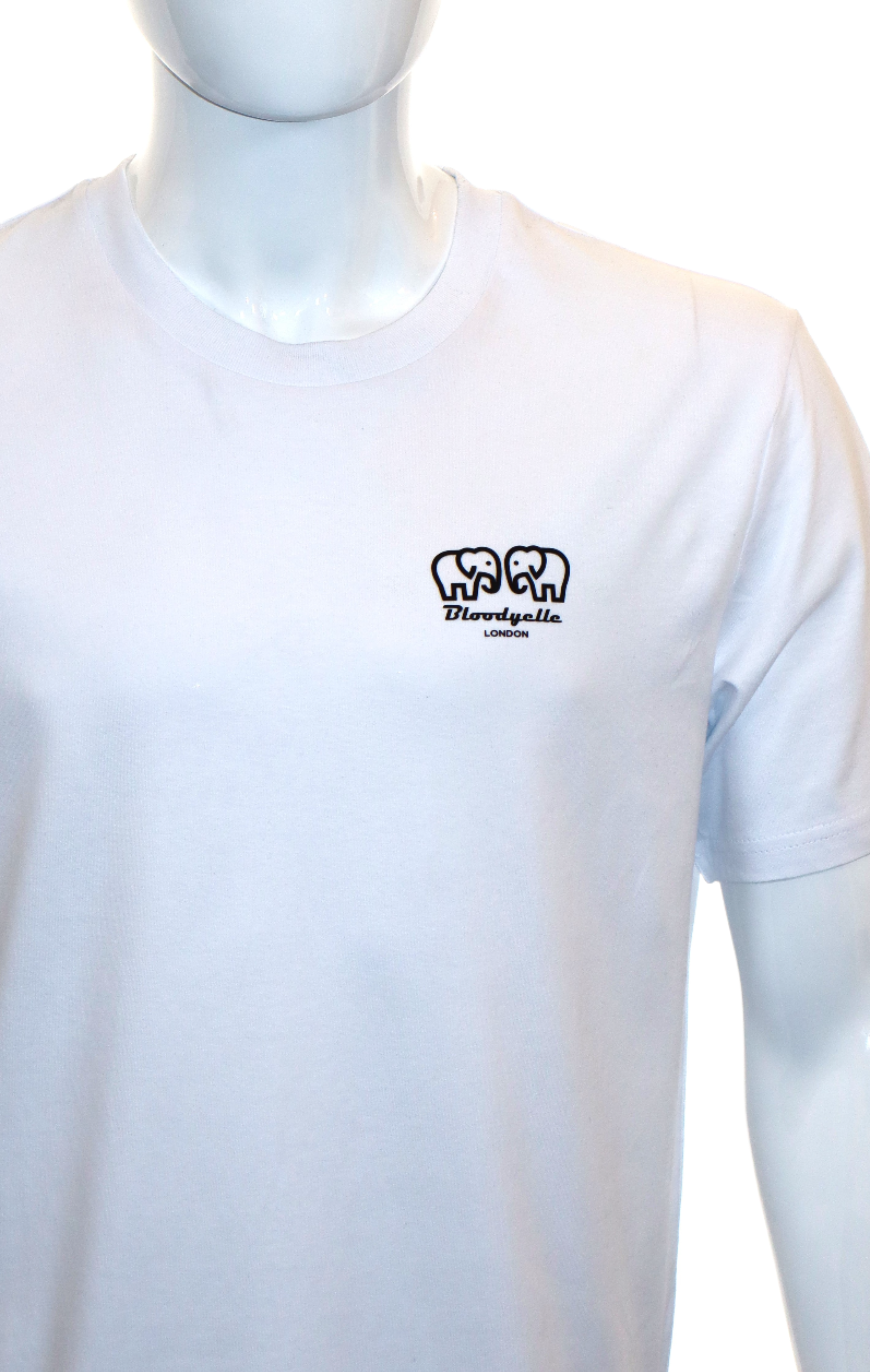 White Bloodyelle Mini Raised Rubberised  Logo T-Shirt