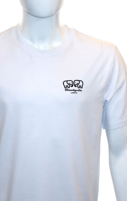 White Bloodyelle Mini Raised Rubberised  Logo T-Shirt