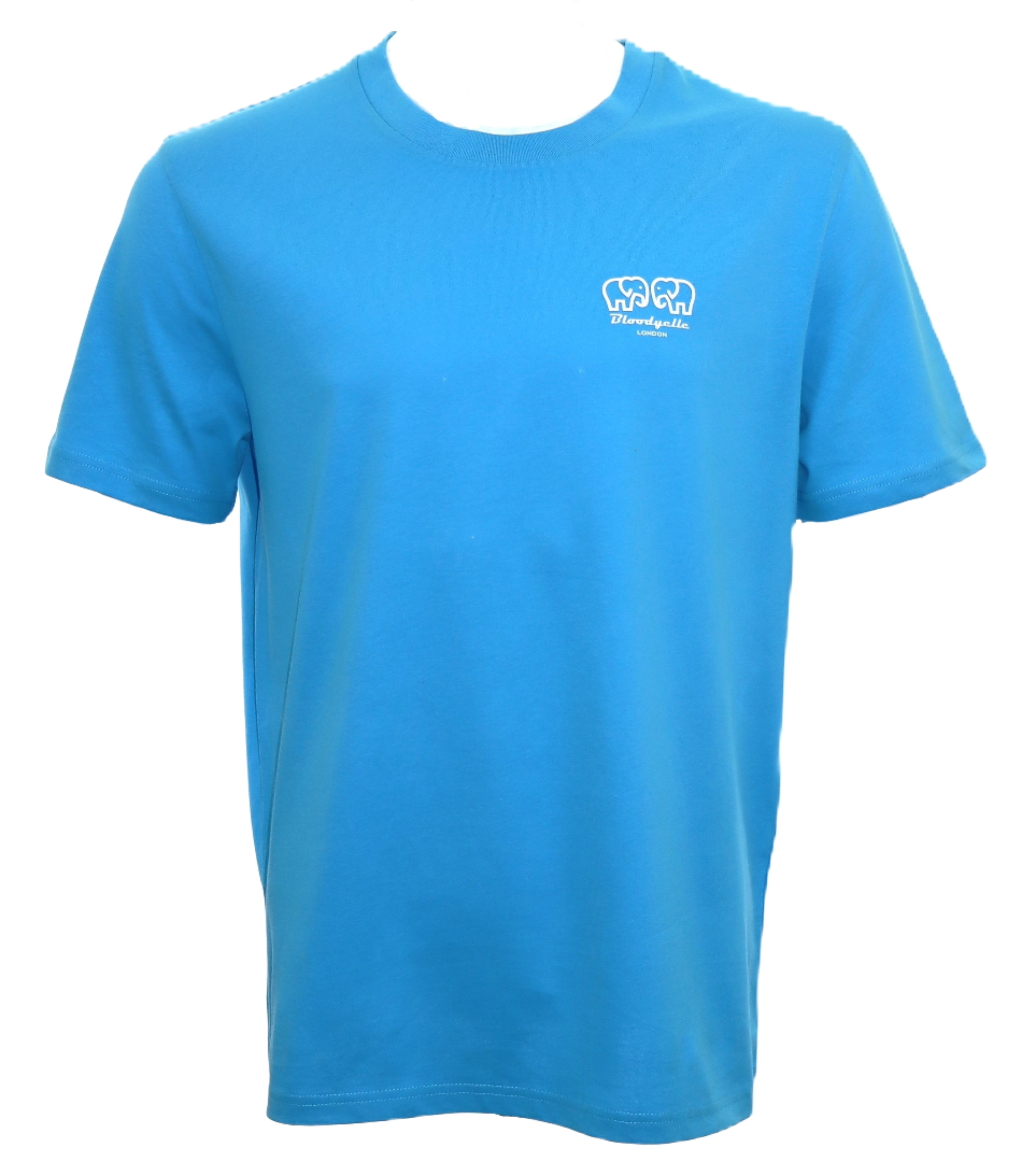 Aqua Blue Bloodyelle Mini Raised Rubberised  Logo T-Shirt