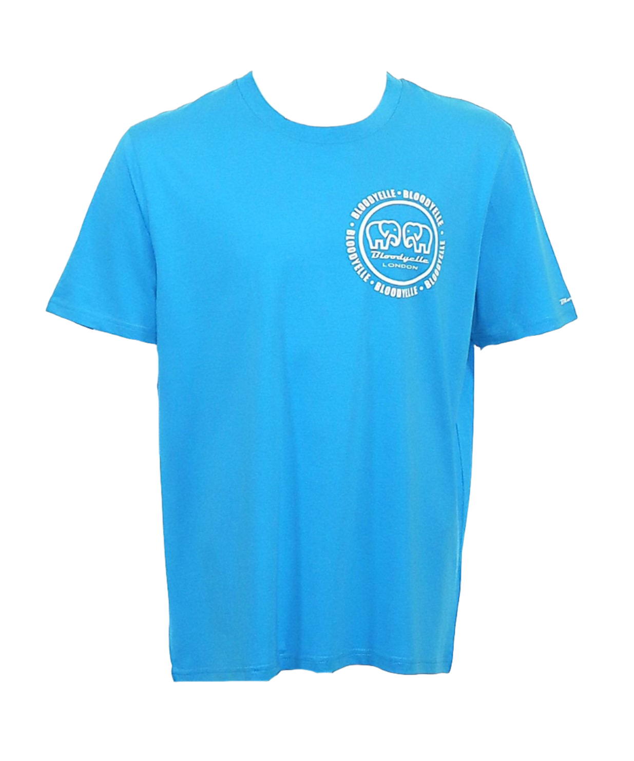 Mini Infinity Logo Aqua Blue with White T-Shirt