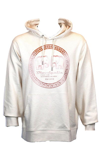 Hoodie Beige with Raised Gold Greek Legendary logo