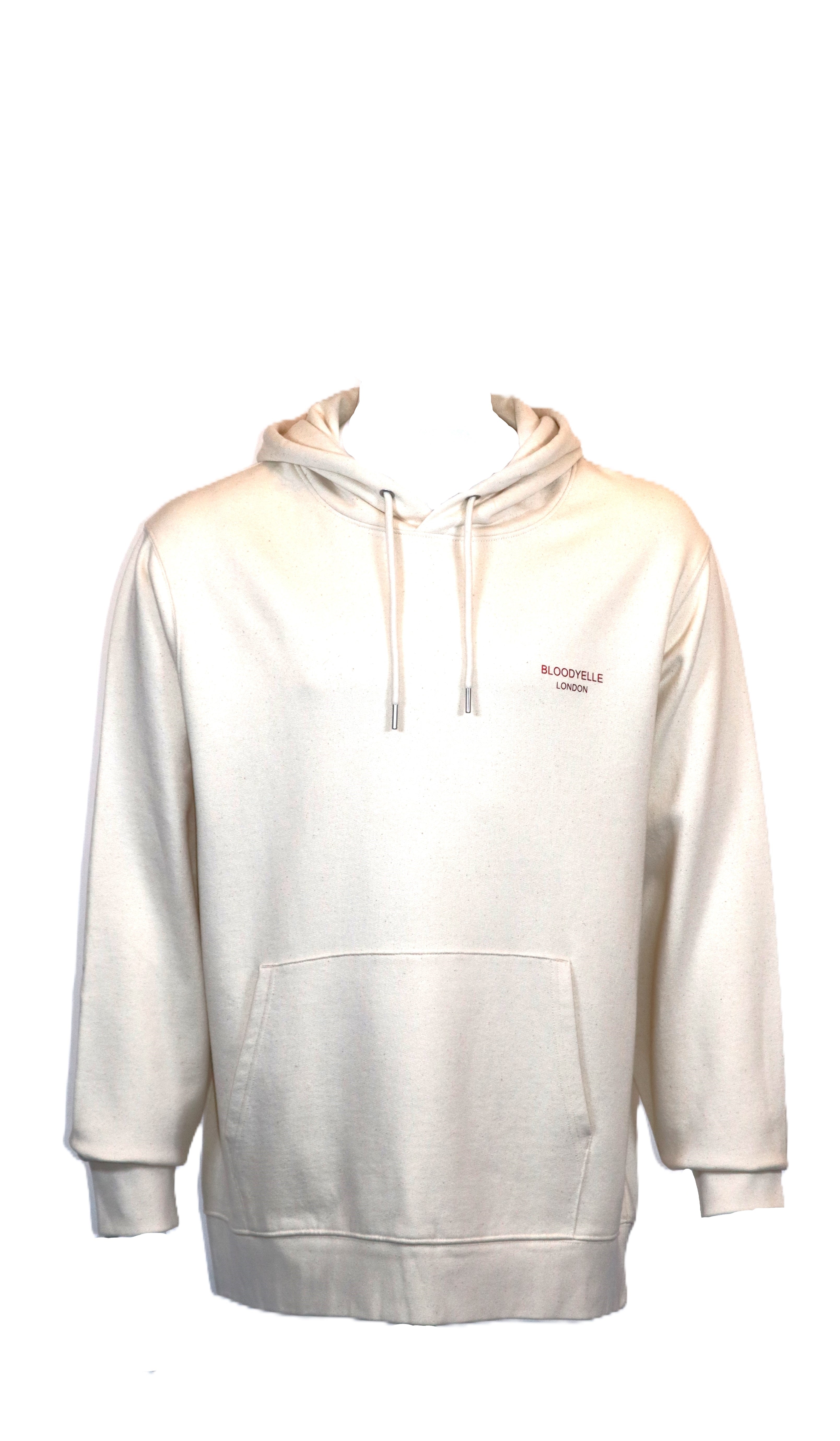 Hoodie Cream w/ Red Logo