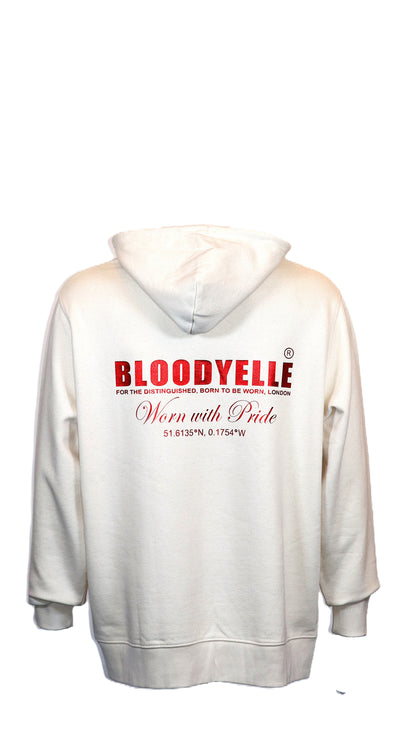 Hoodie Cream w/ Red Logo