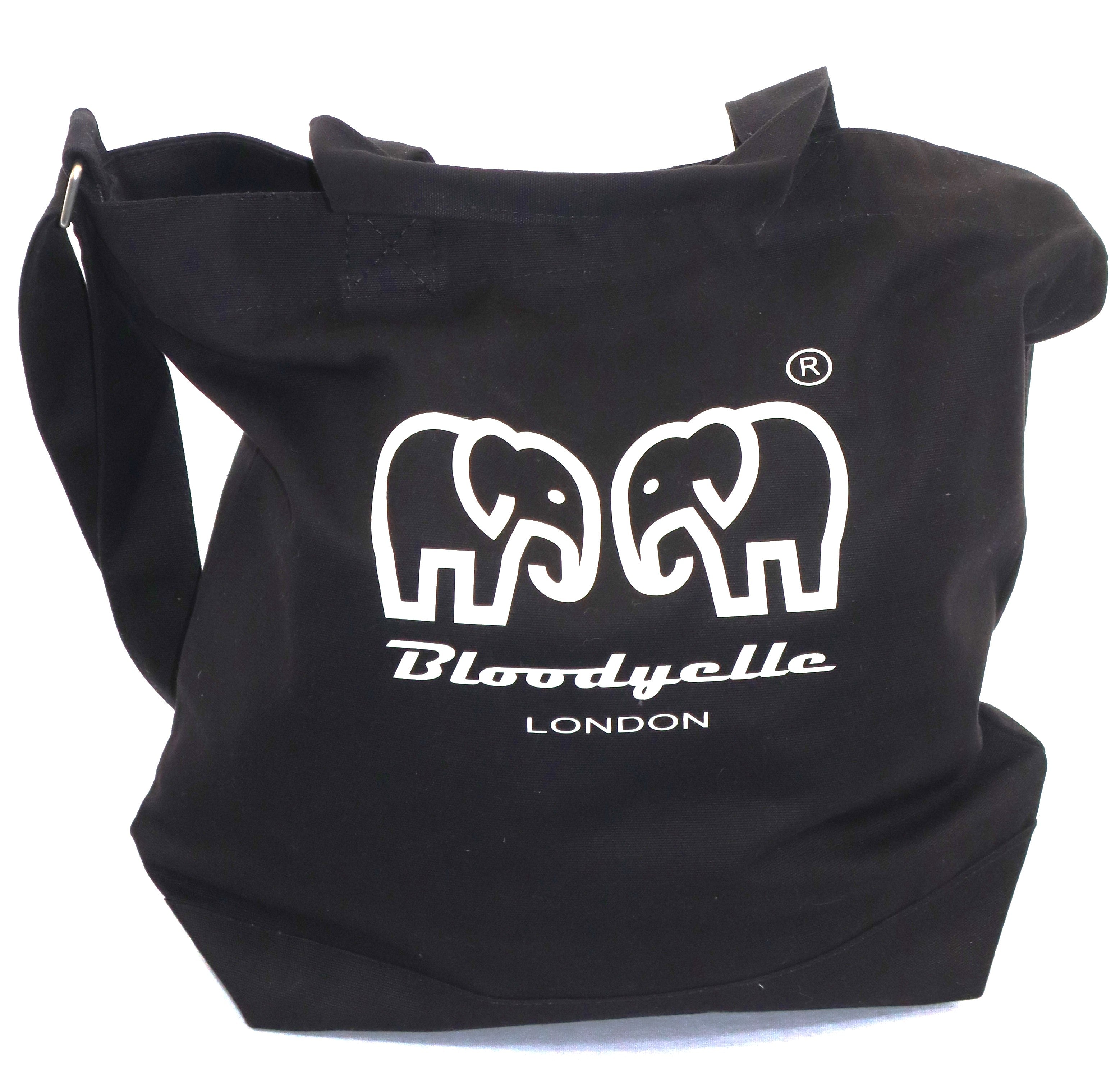 Black Elephant Brand Carrier Tote Bag