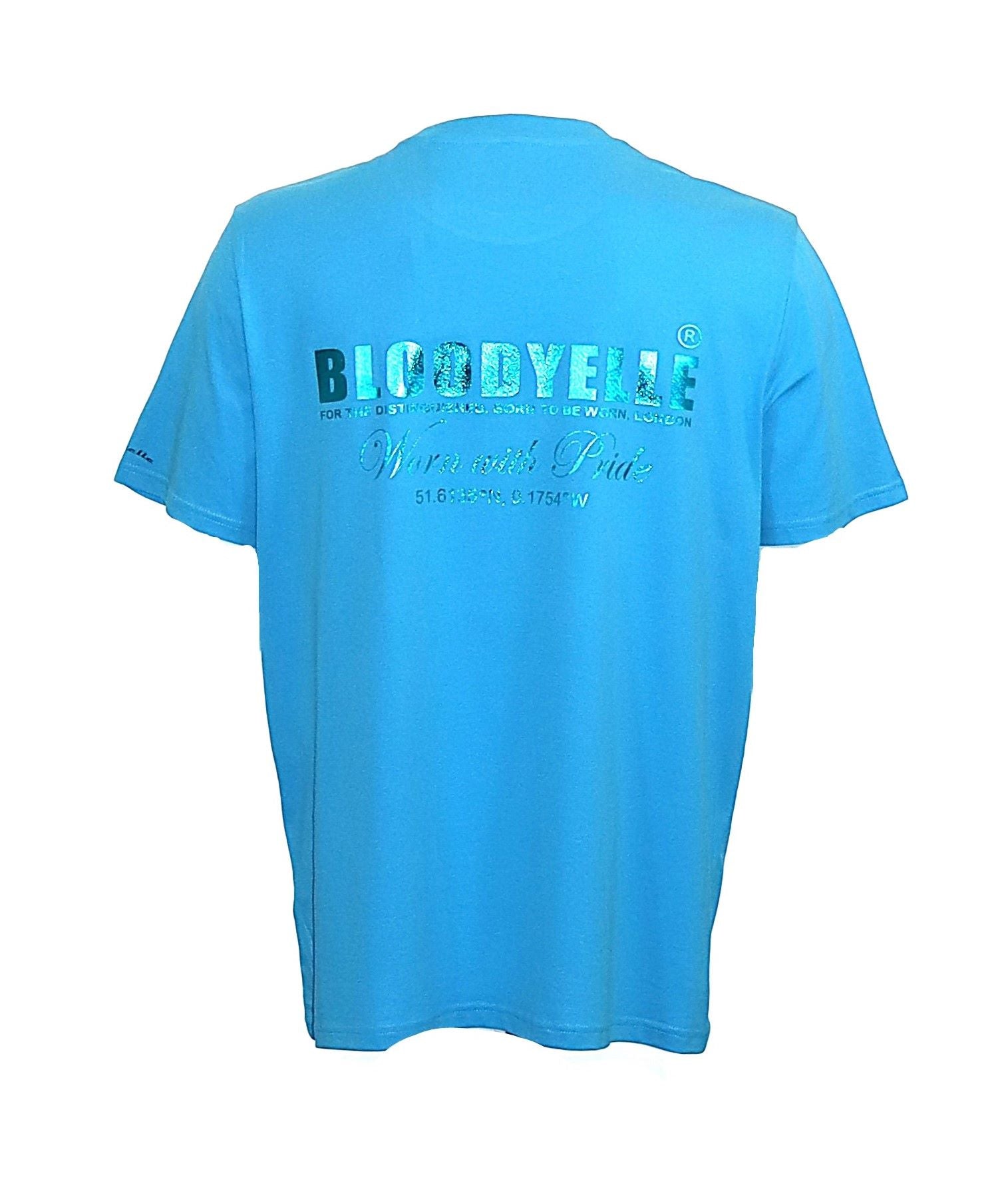 Wear With Pride Aqua Blue & Metallic Blue T-Shirt