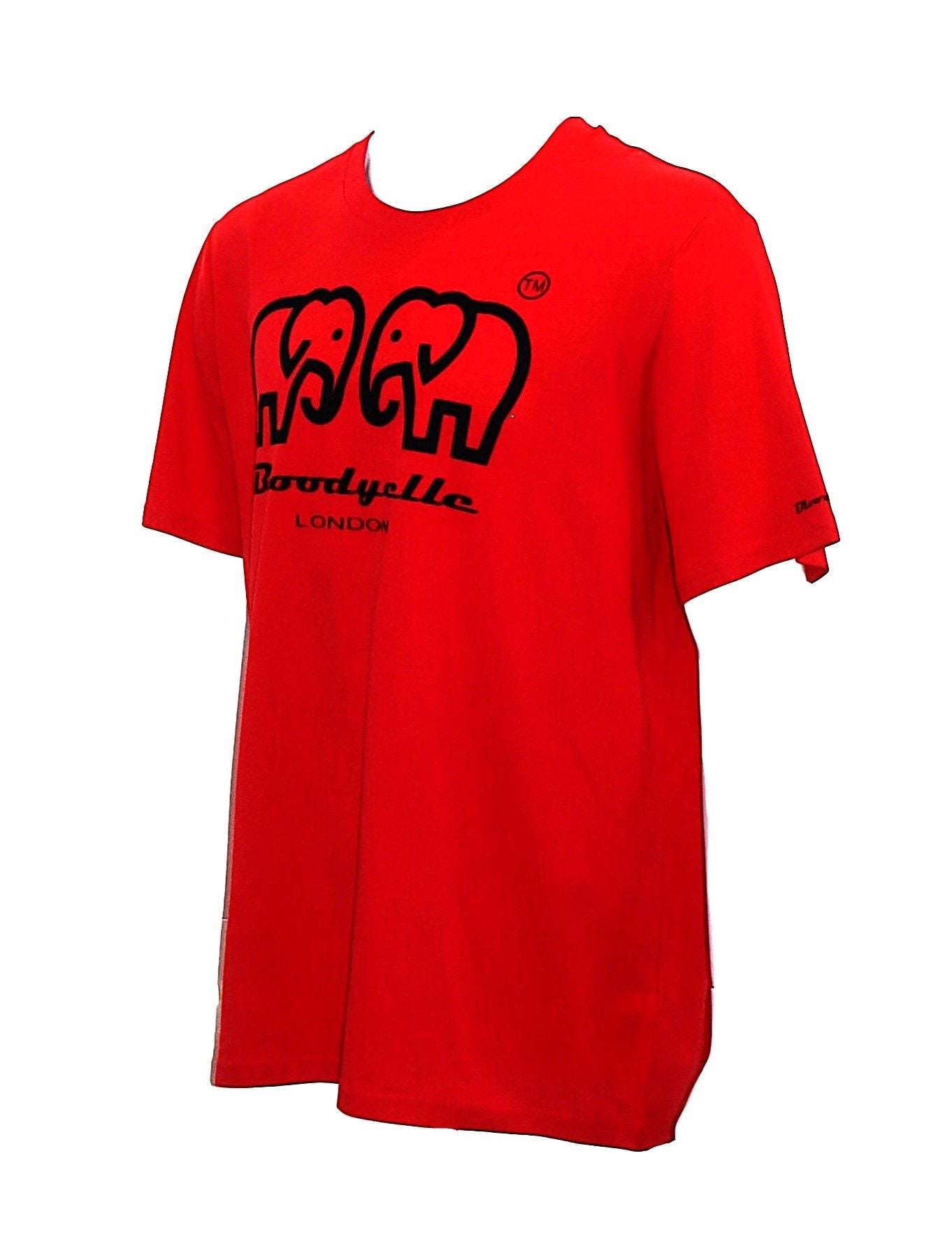 Bloodyelle Elephant Logo - Red & Black Flock T-Shirt