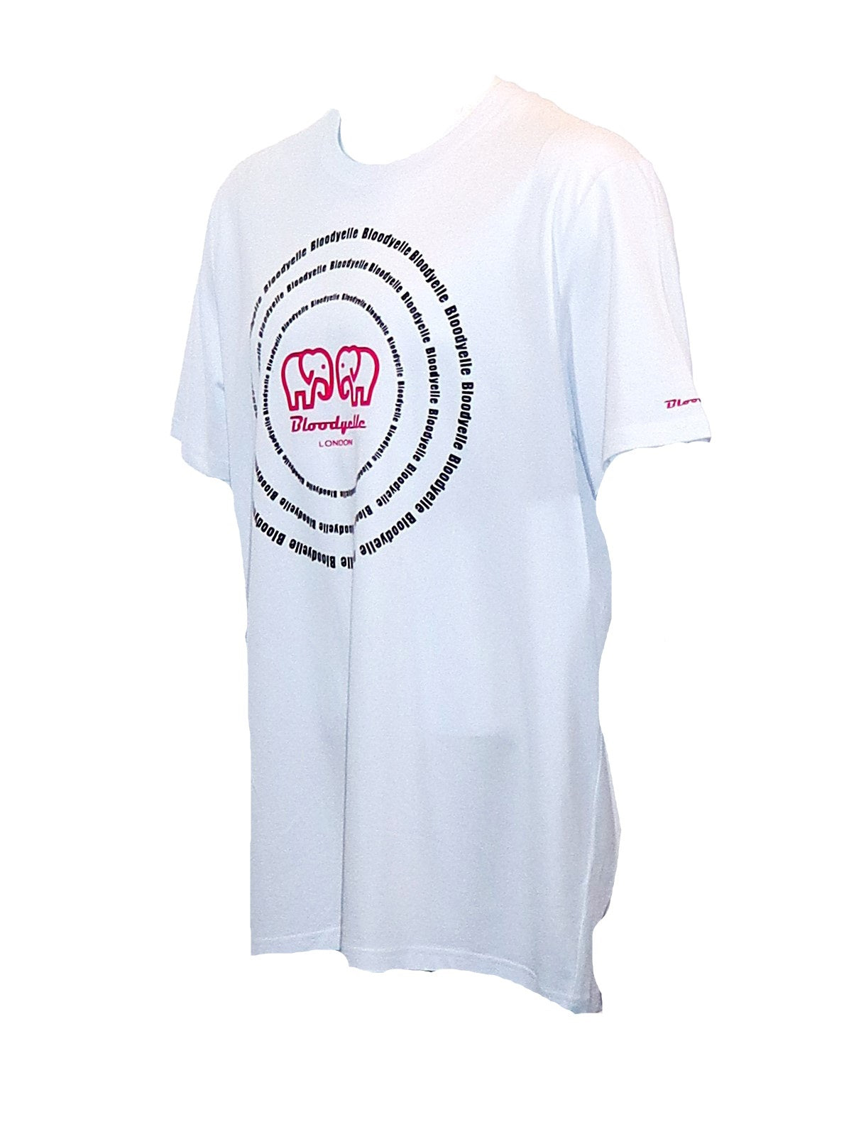 White Black and Fuchsia Spiral T-Shirt